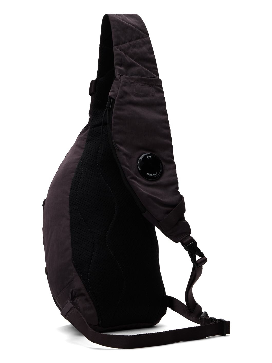 Purple Nylon B Crossbody Rucksack Bag - 3