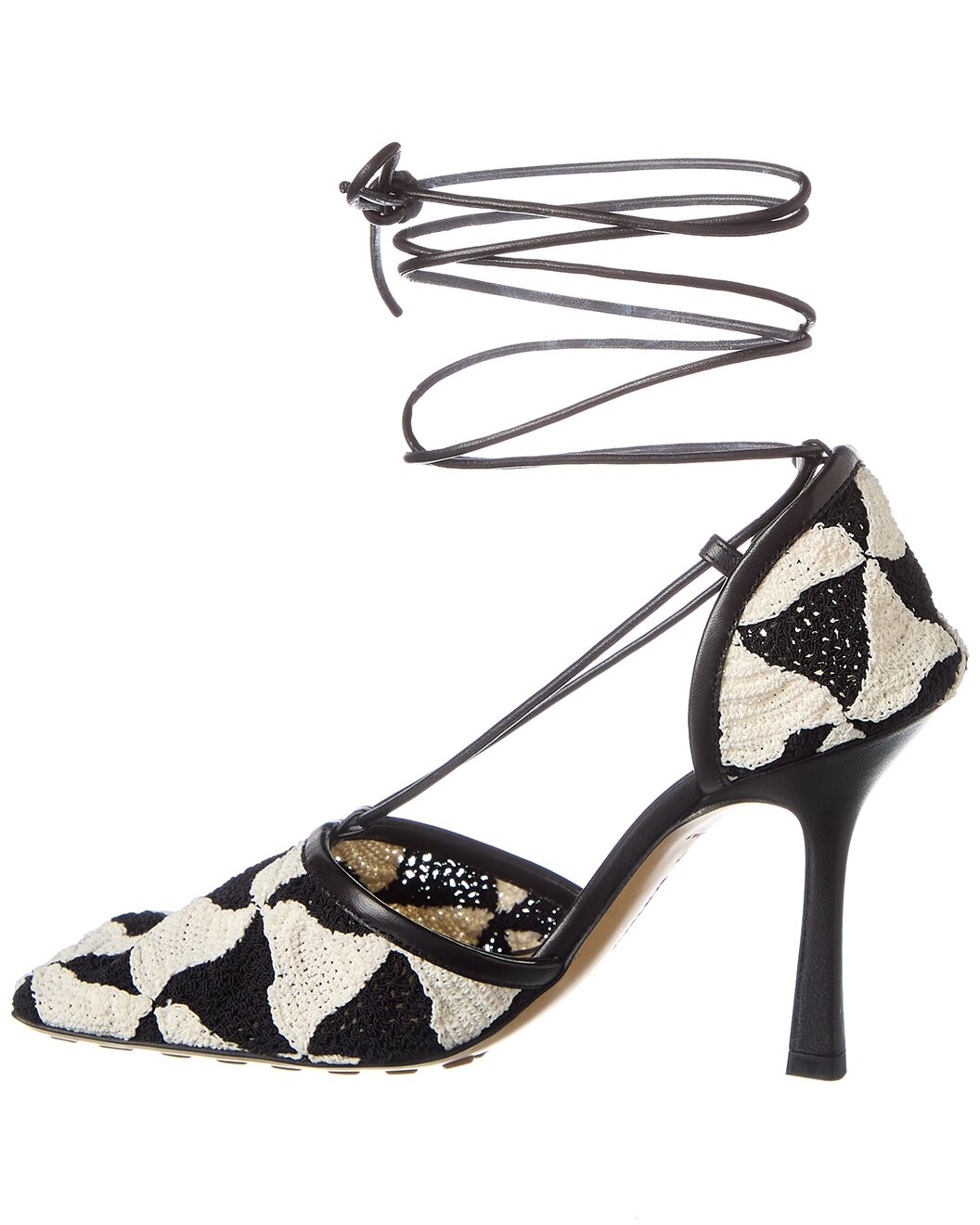 Bottega Veneta Stretch Leather-Trim Sandal - 2