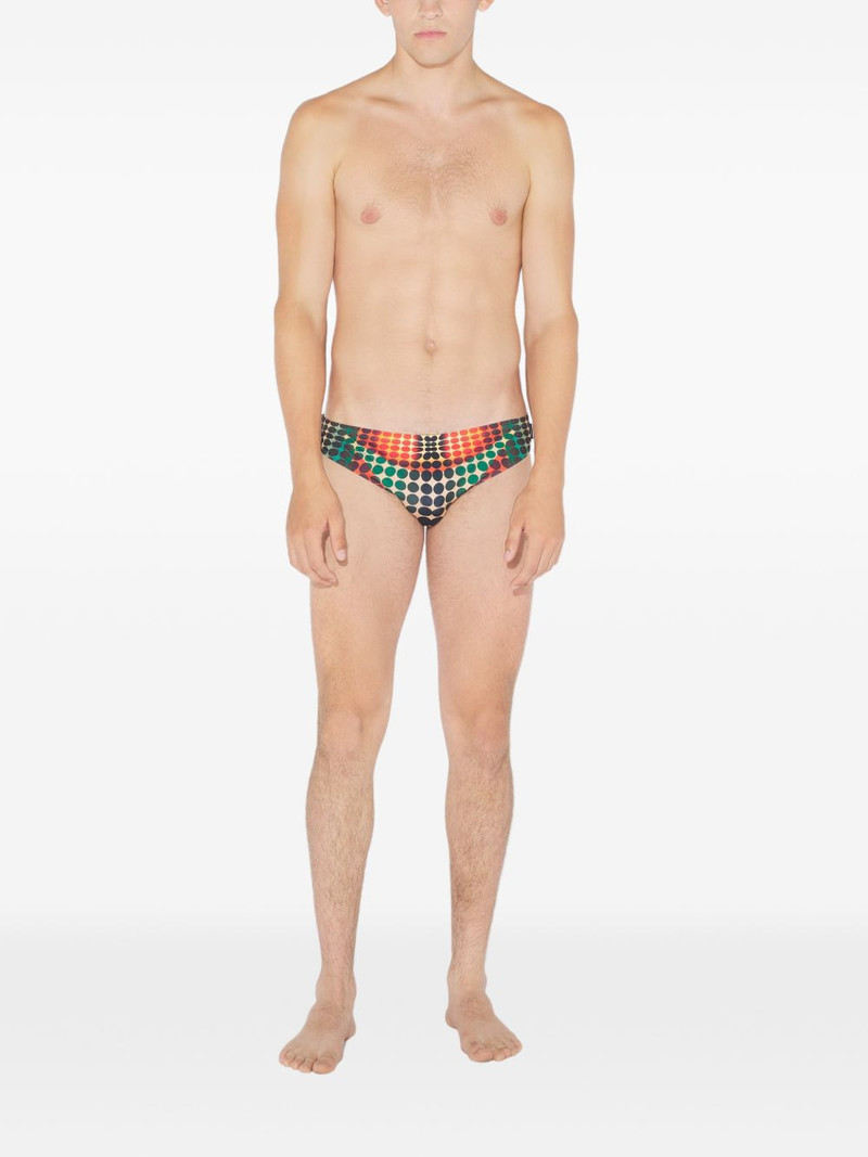 Jean Paul Gaultier dots-print swim brief outlook