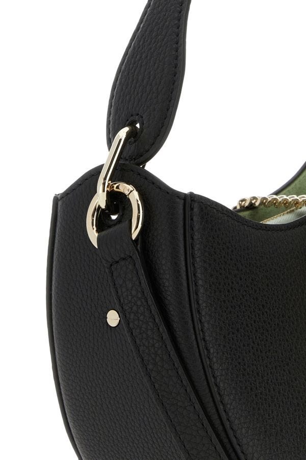 Black leather small Arlene handbag - 4