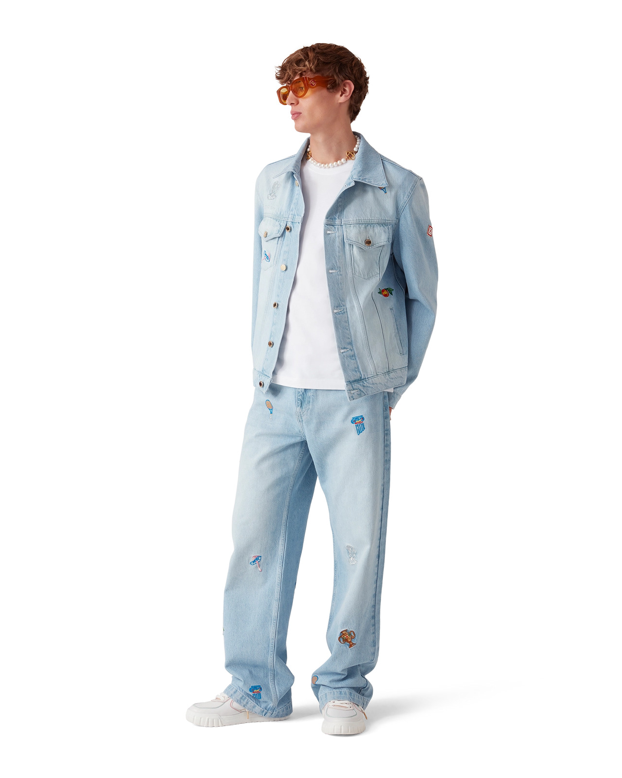 Embroidered Motif Jeans | Casablanca Paris - 2