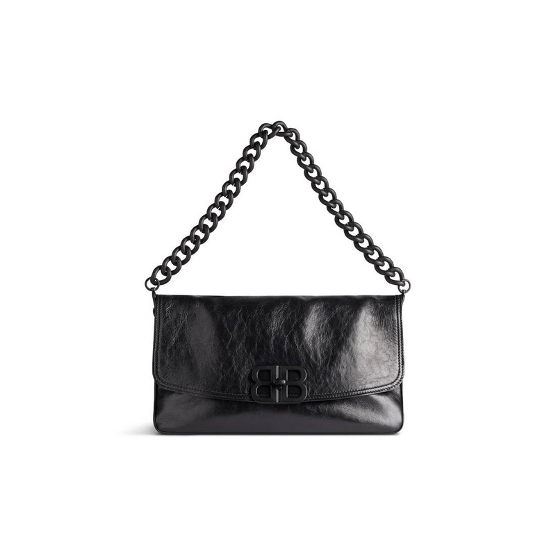Bb Soft Medium Flap Bag  in Black 1