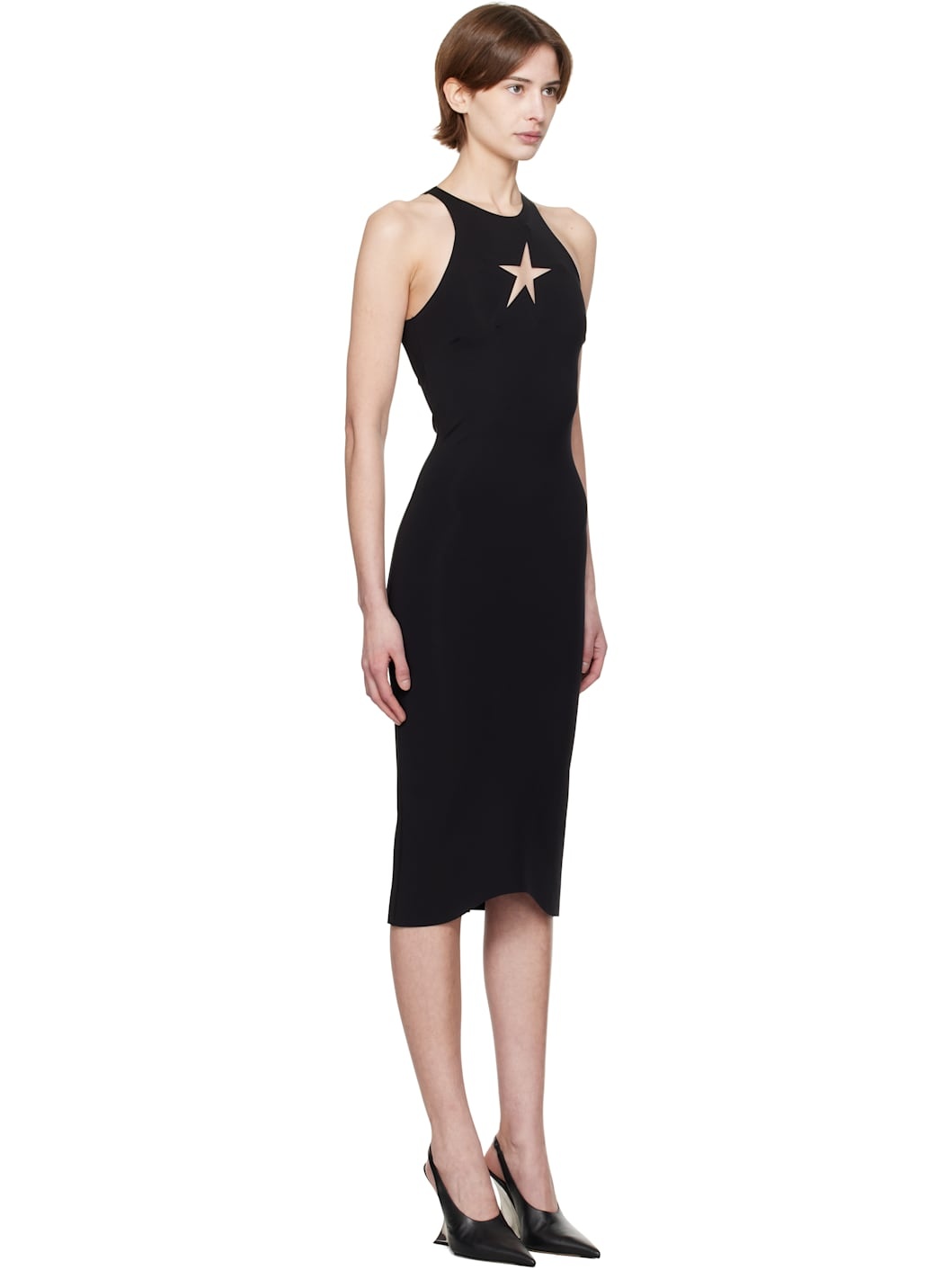 Black Star Sleeveless Midi Dress - 2