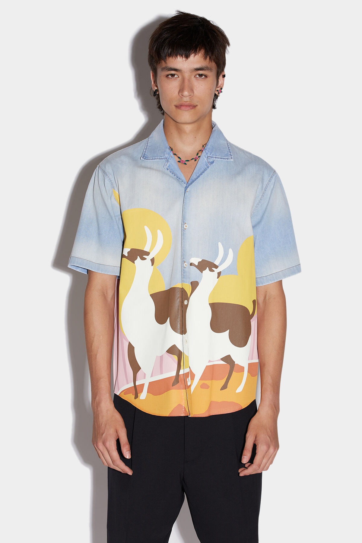D2 LLAMAS BOWLING SHIRT - 1