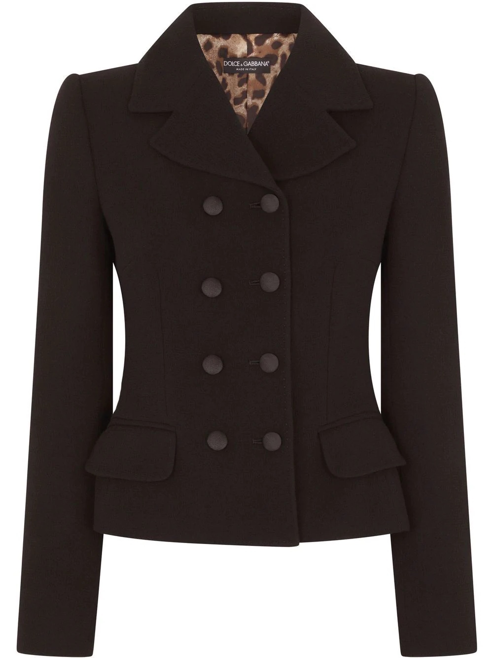 notched-collar double-breasted blazer - 1