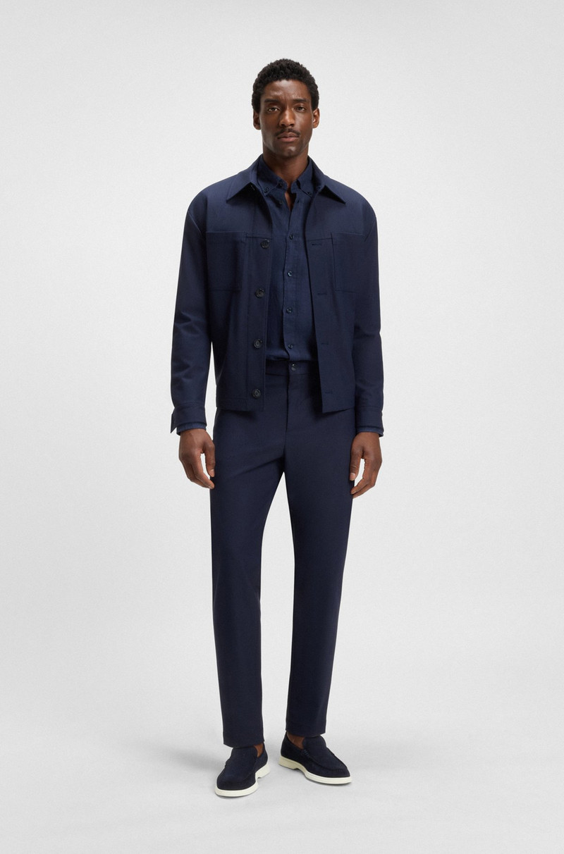 BOSS SUEDE LOAFERS WITH CONTRAST OUTSOLE outlook