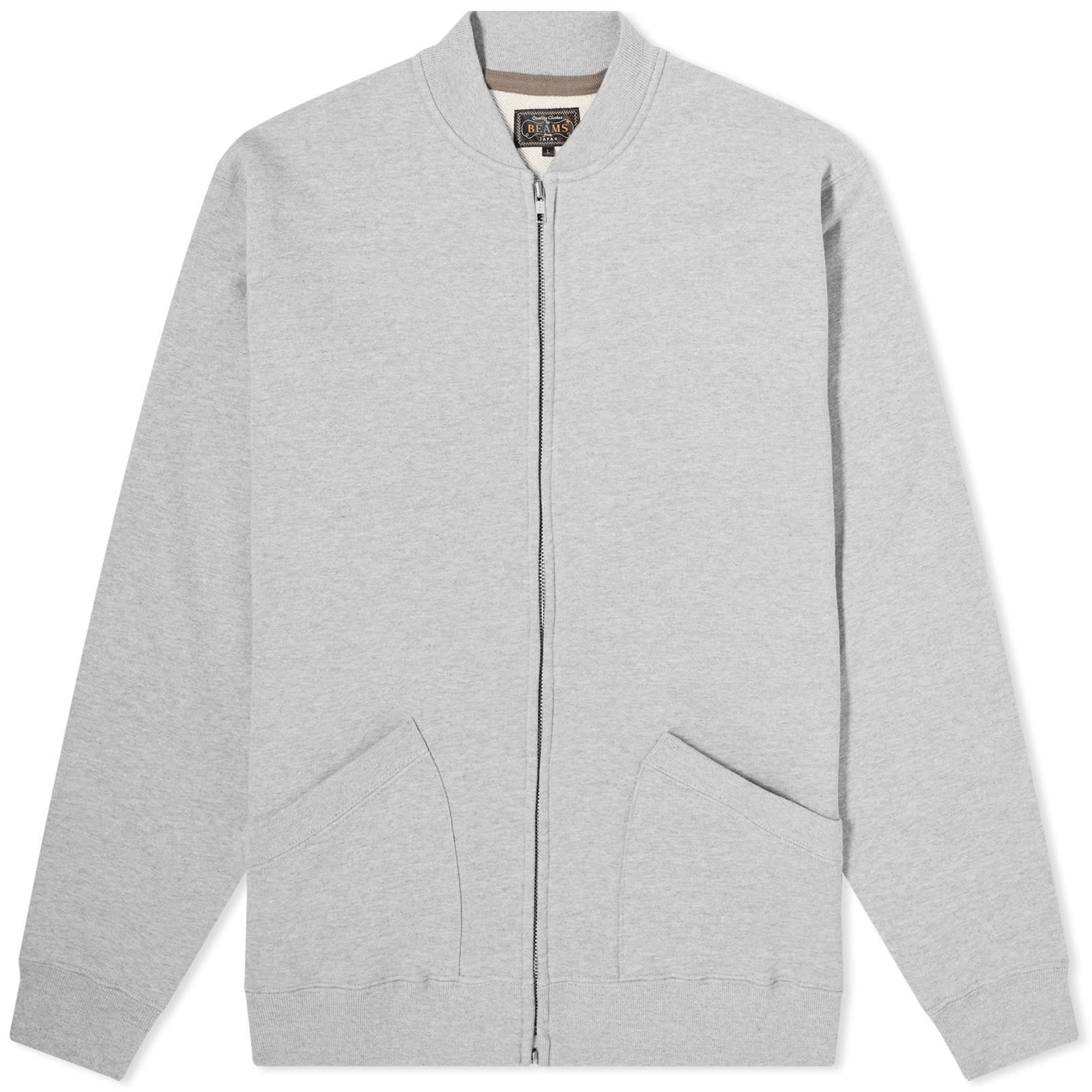 Beams Plus Jersey Zip Bomber Jacket