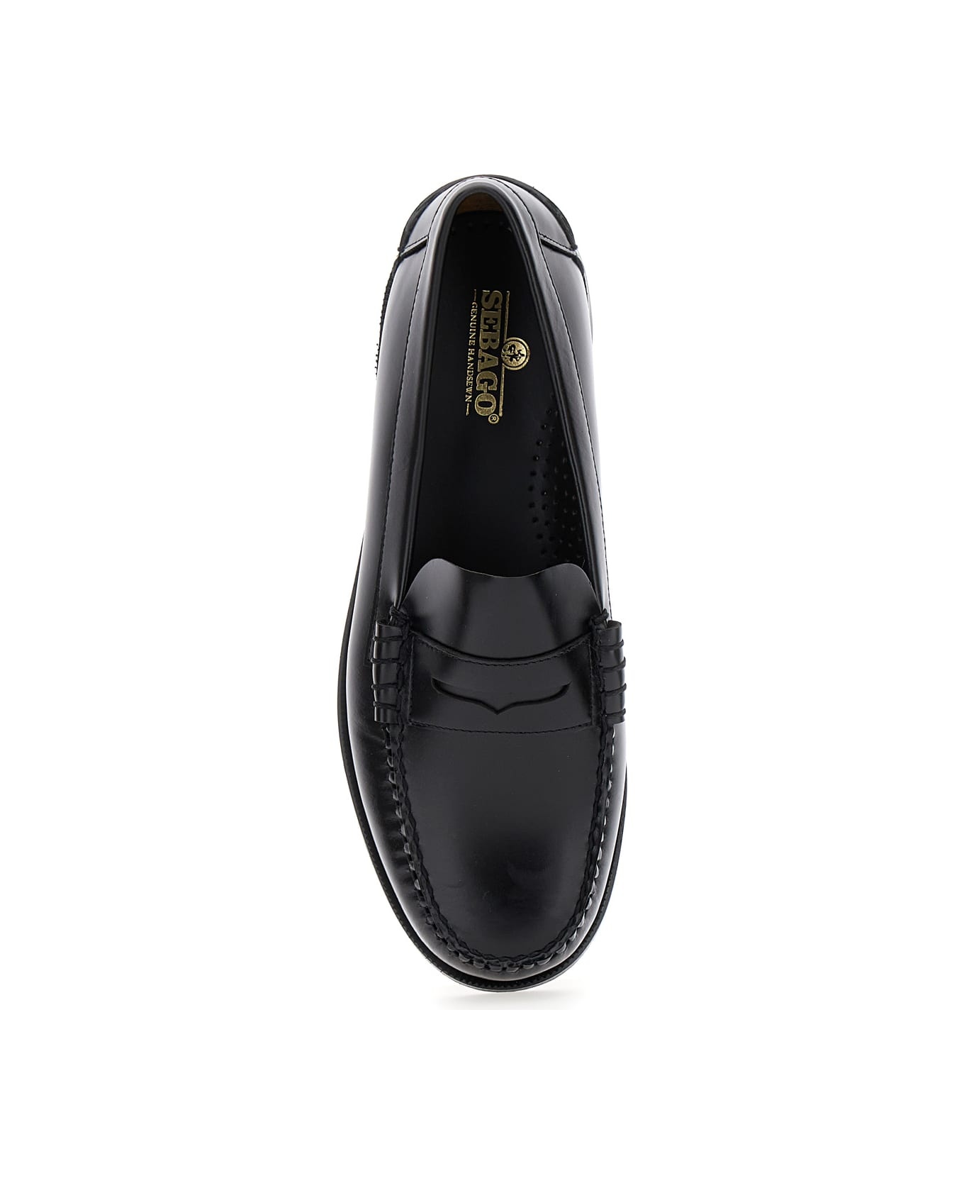 Black Pull-on Loafers In Leather Man - 4