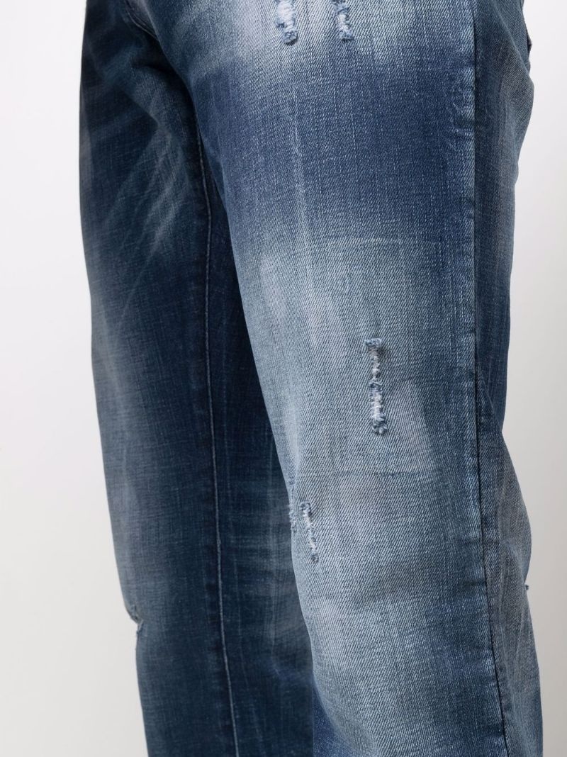 Super Straight distressed denim jeans - 5