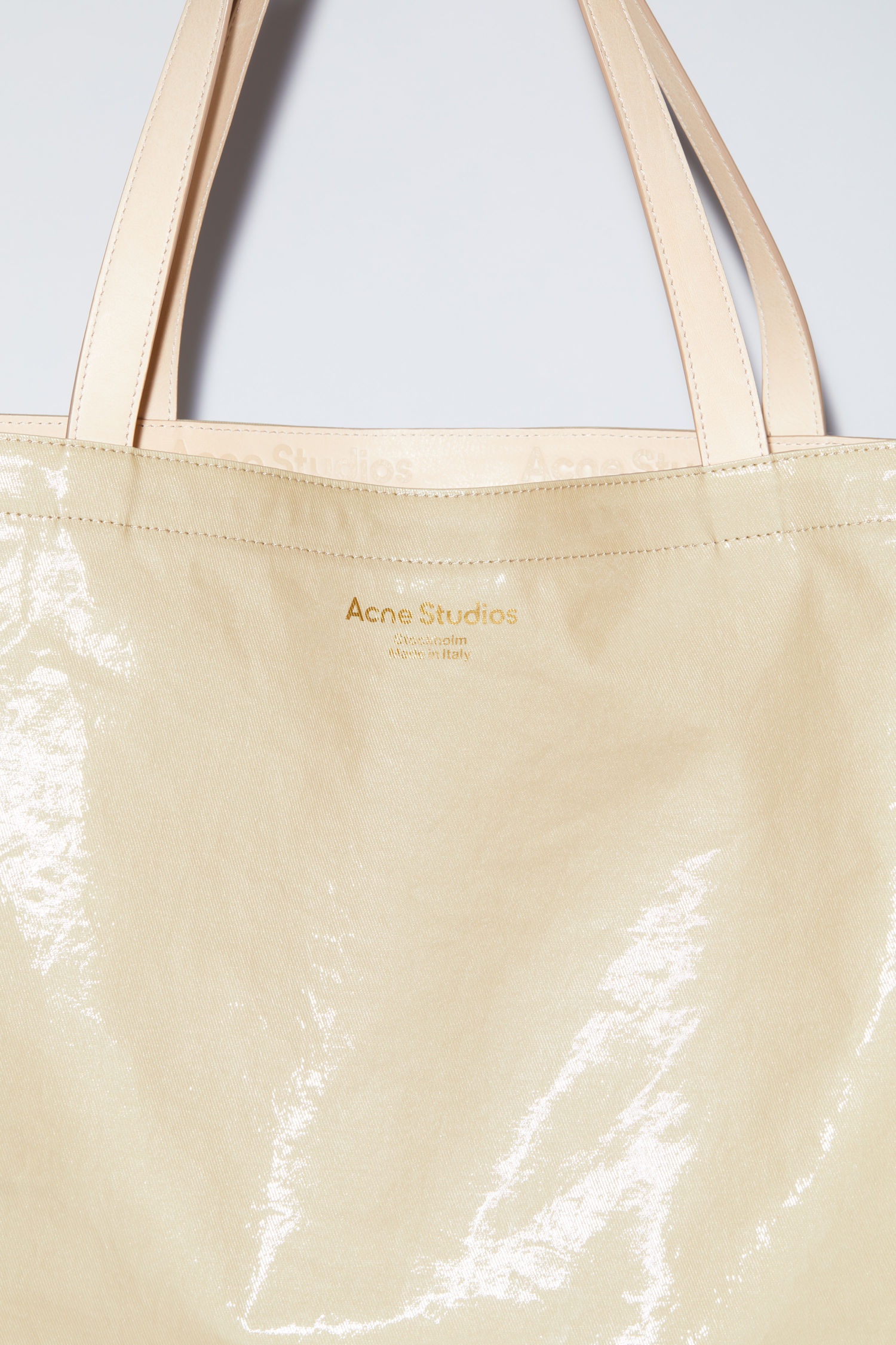 Oilcloth tote - Beige - 5