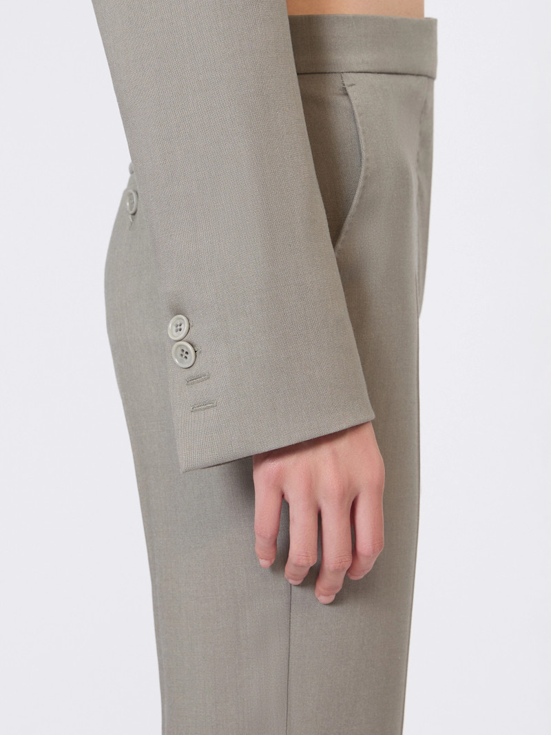 VANADIO Slim-fit jacket in wool, mohair and silk - MEDIUM GREY 5