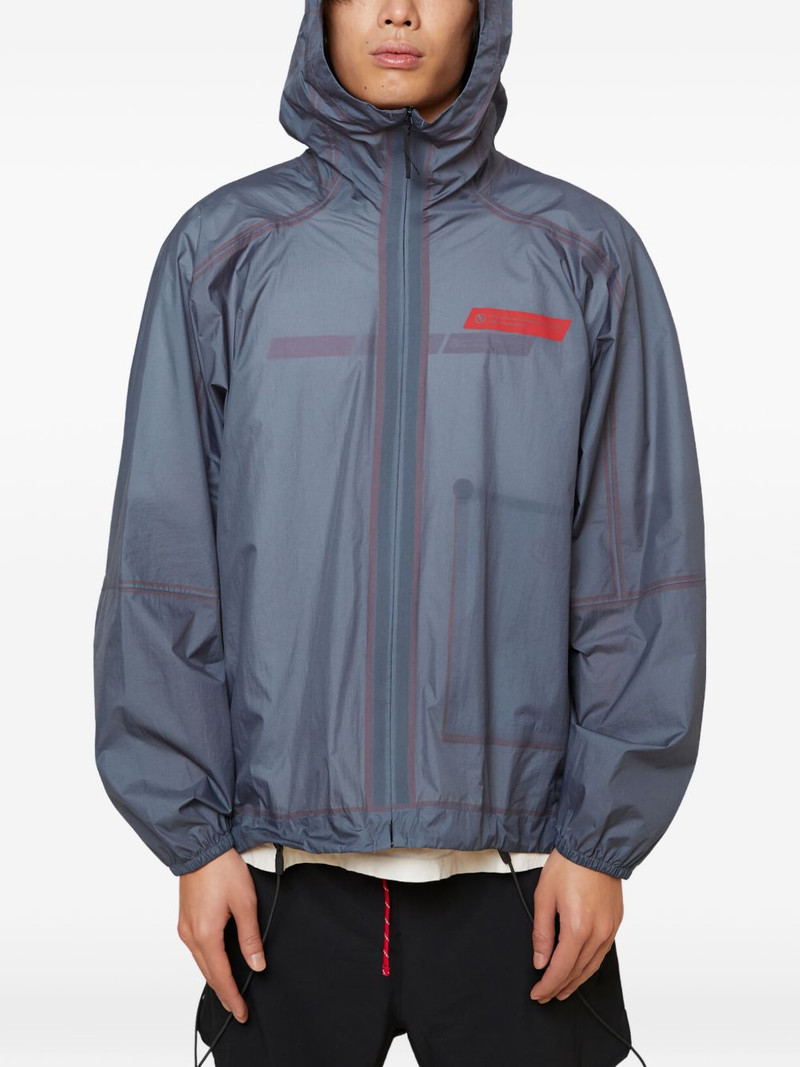 x Massimo Osti logo hooded jacket 1