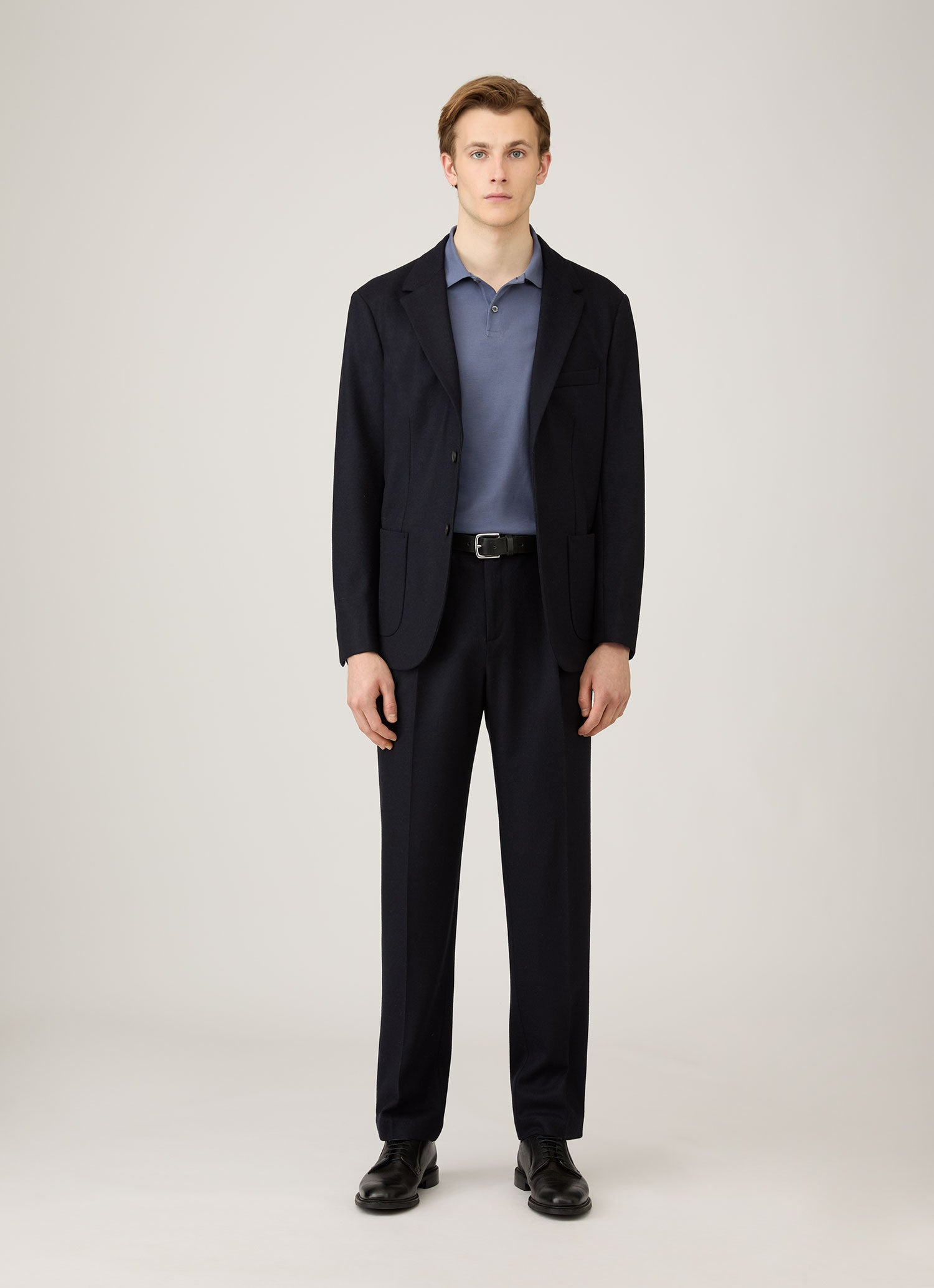 Long Sleeve Piqué Polo Shirt - 3