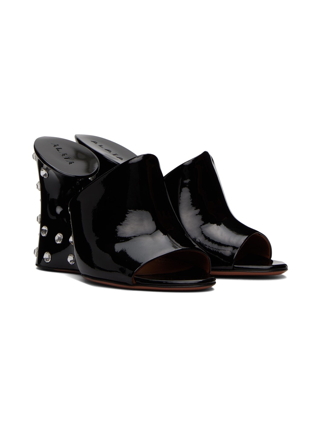 Black 'La Sculpture' Mules - 4