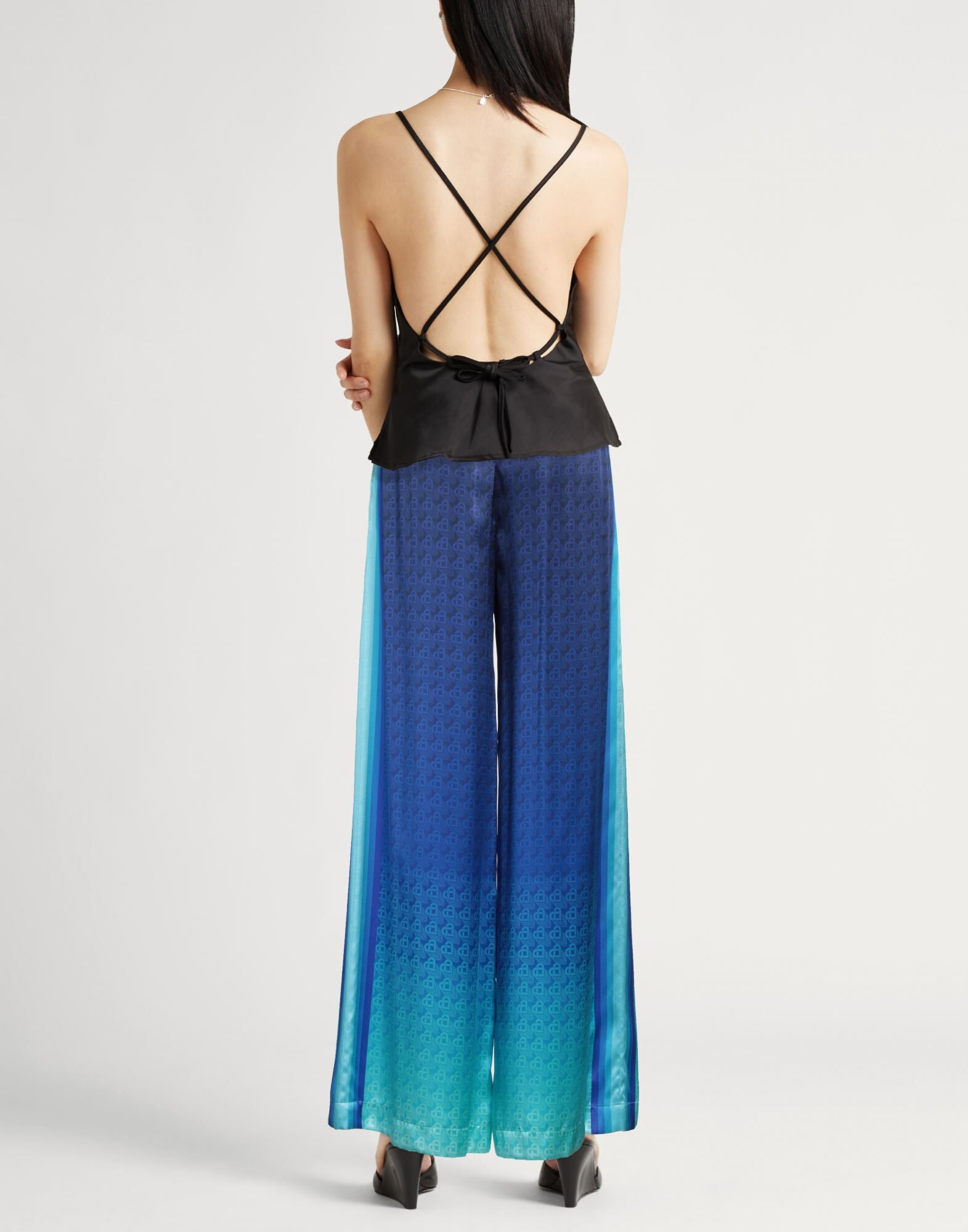 Blue Women's Casual Pants - 3