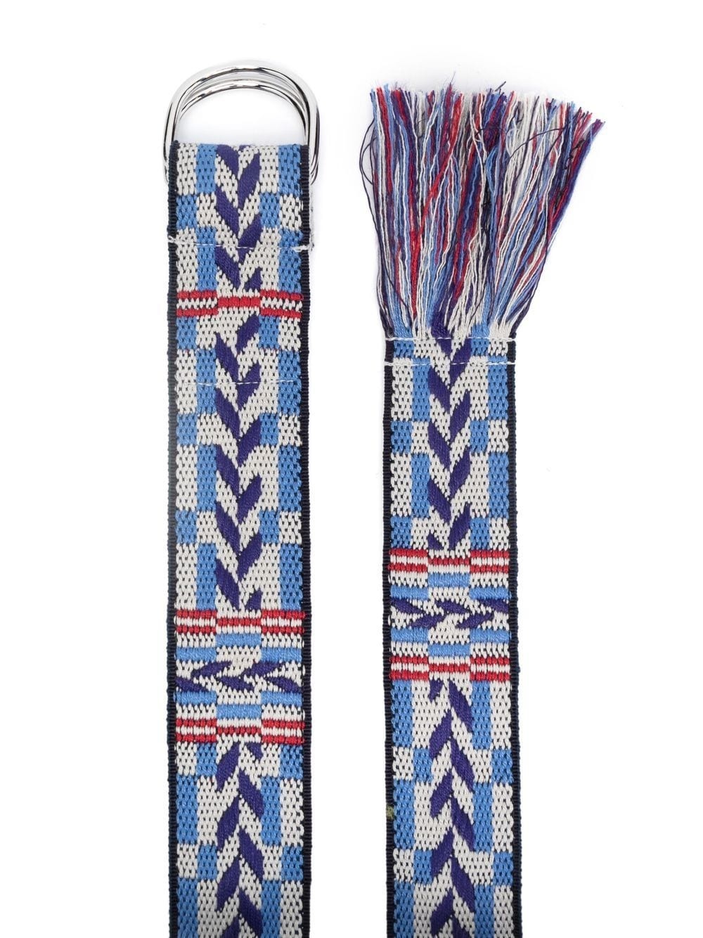 fringed jacquard belt - 2