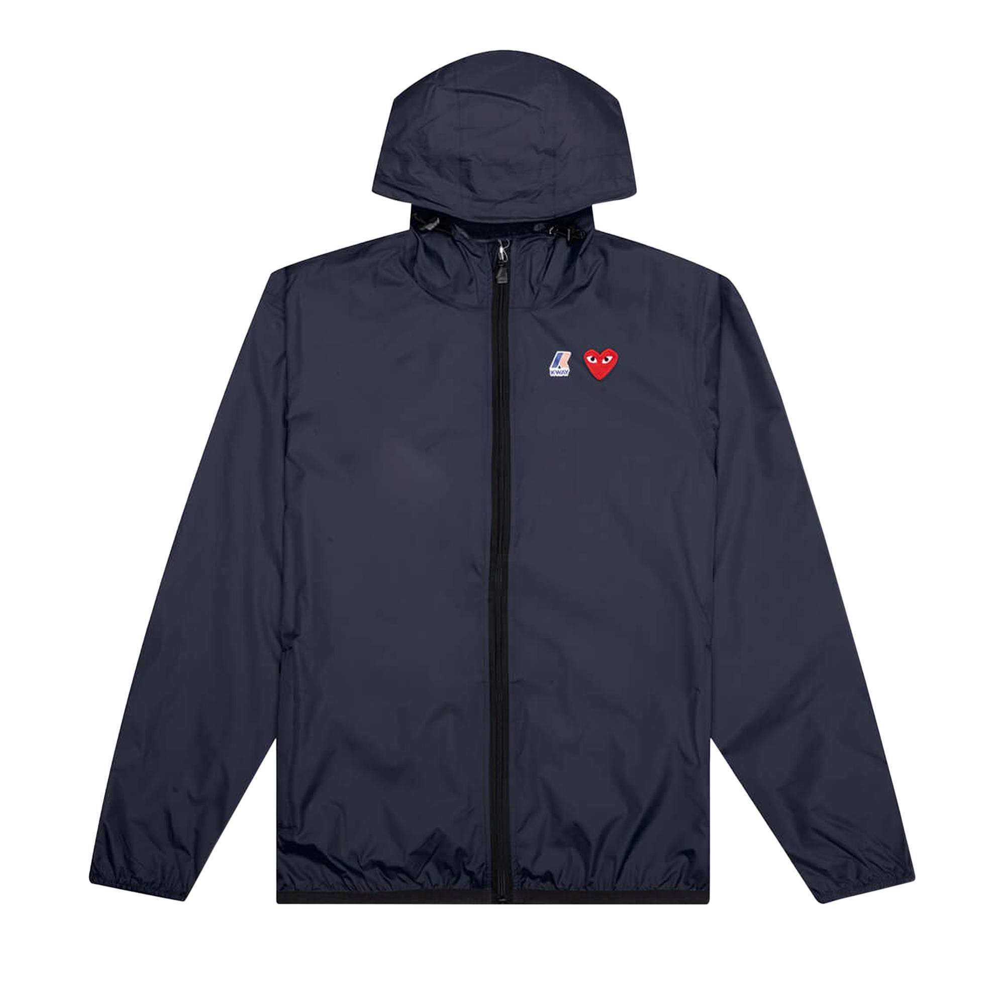 Comme des Garçons PLAY x K Way Full Zip Jacket 'Navy' - 1