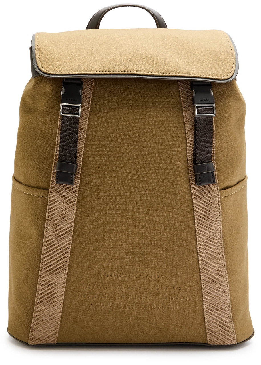 Paul Smith Canvas and Leather Backpack - 1