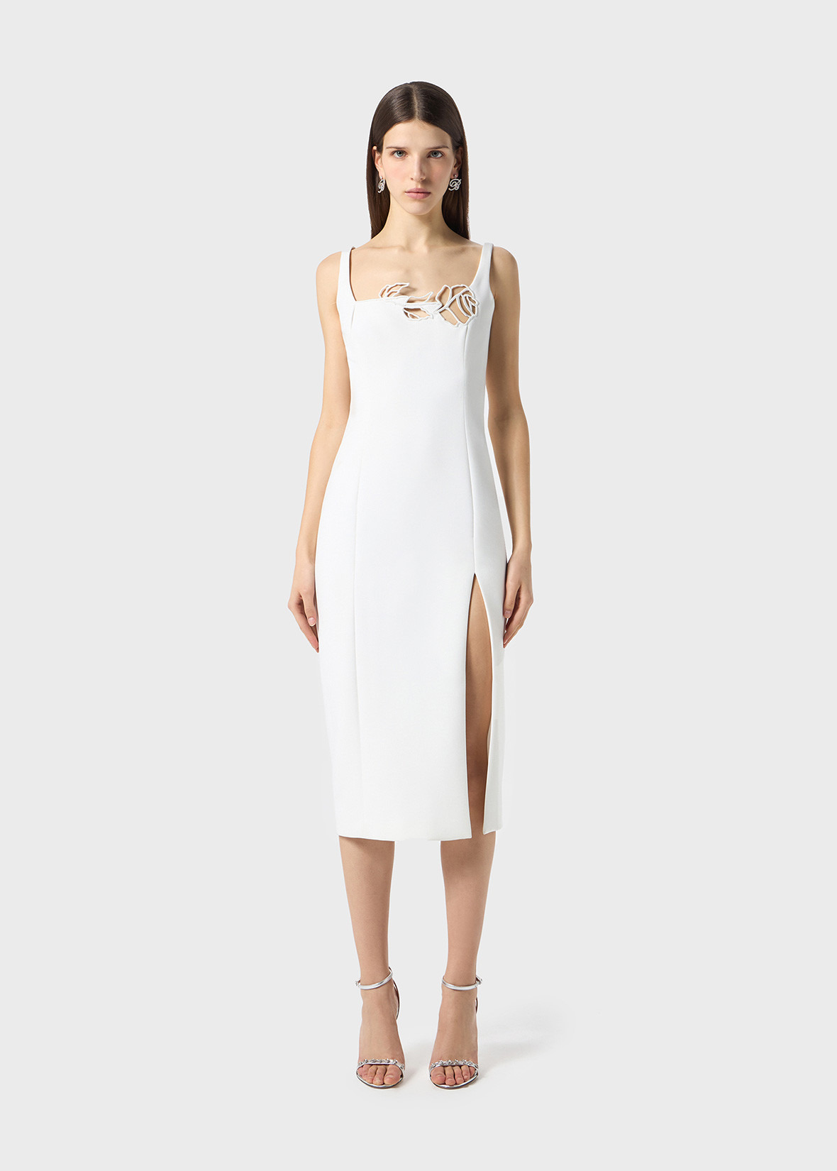 CADY DRESS WITH LASER-CUT EMBROIDERY - 3