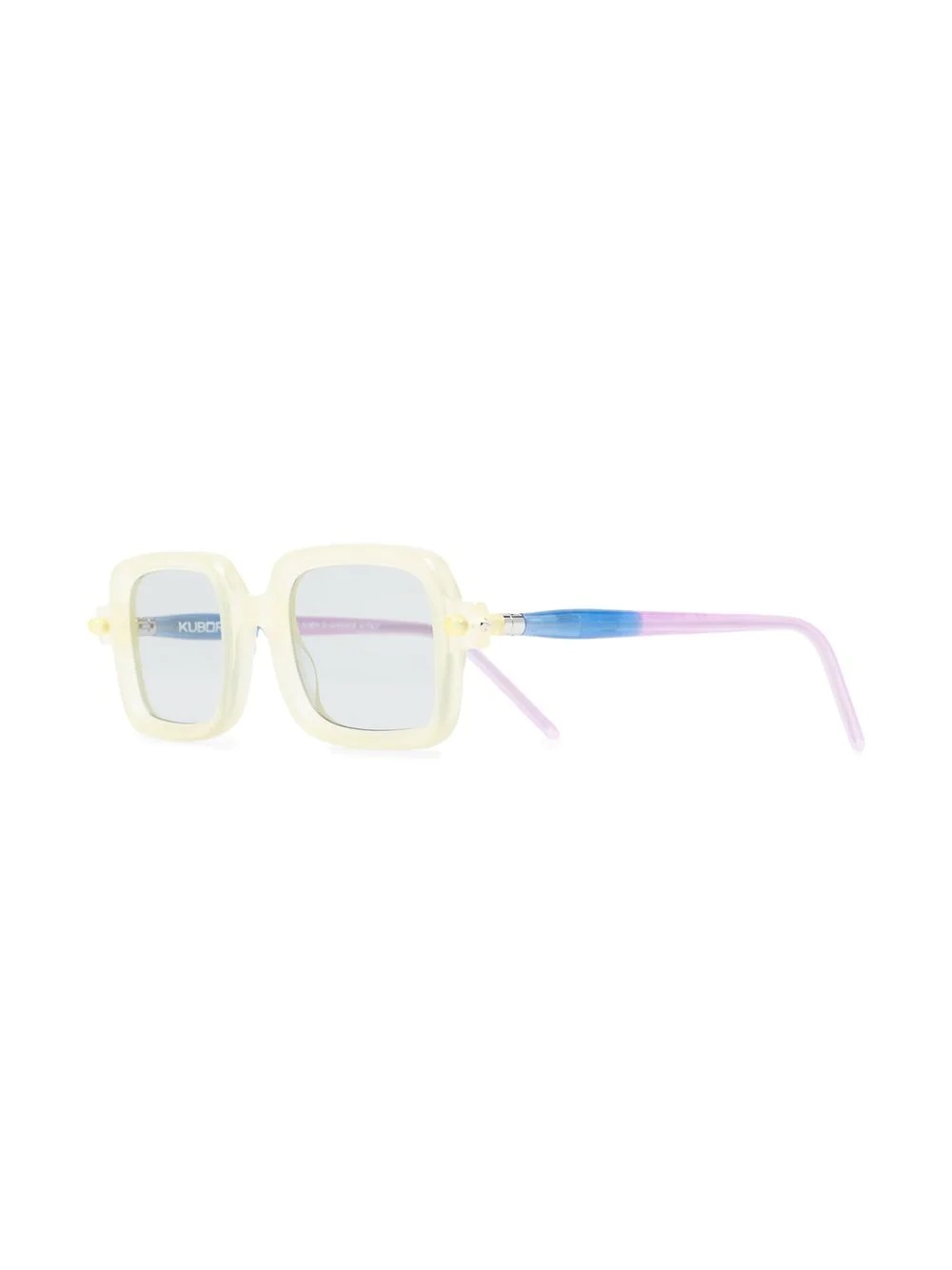 square two-tone sunglasses - 2
