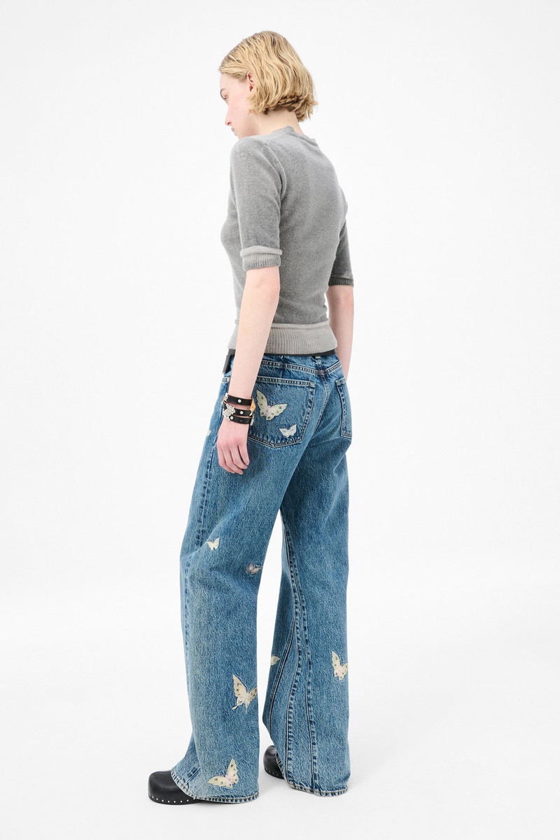 Treble Cut Indigo Butterfly 5