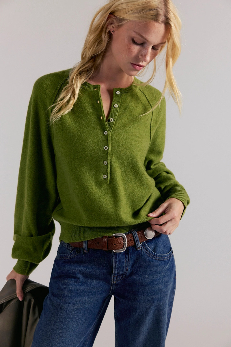 Porta Cashmere Henley Sweater 4