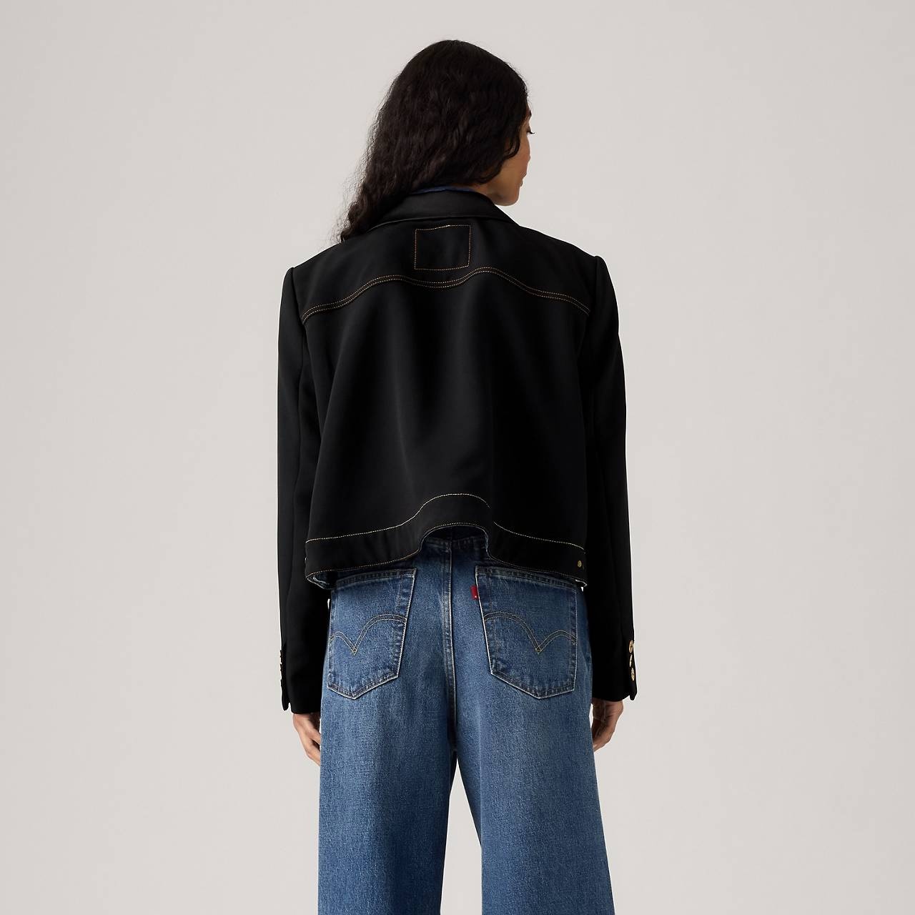 LEVI’S® X SACAI WOMEN’S DENIM X METELASSE TWILL JACKET - 4