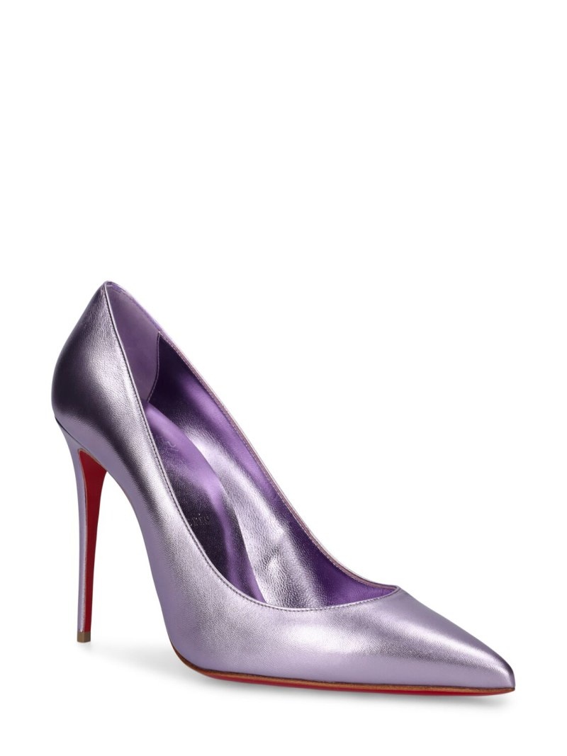 100mm Kate laminated leather pumps - 2