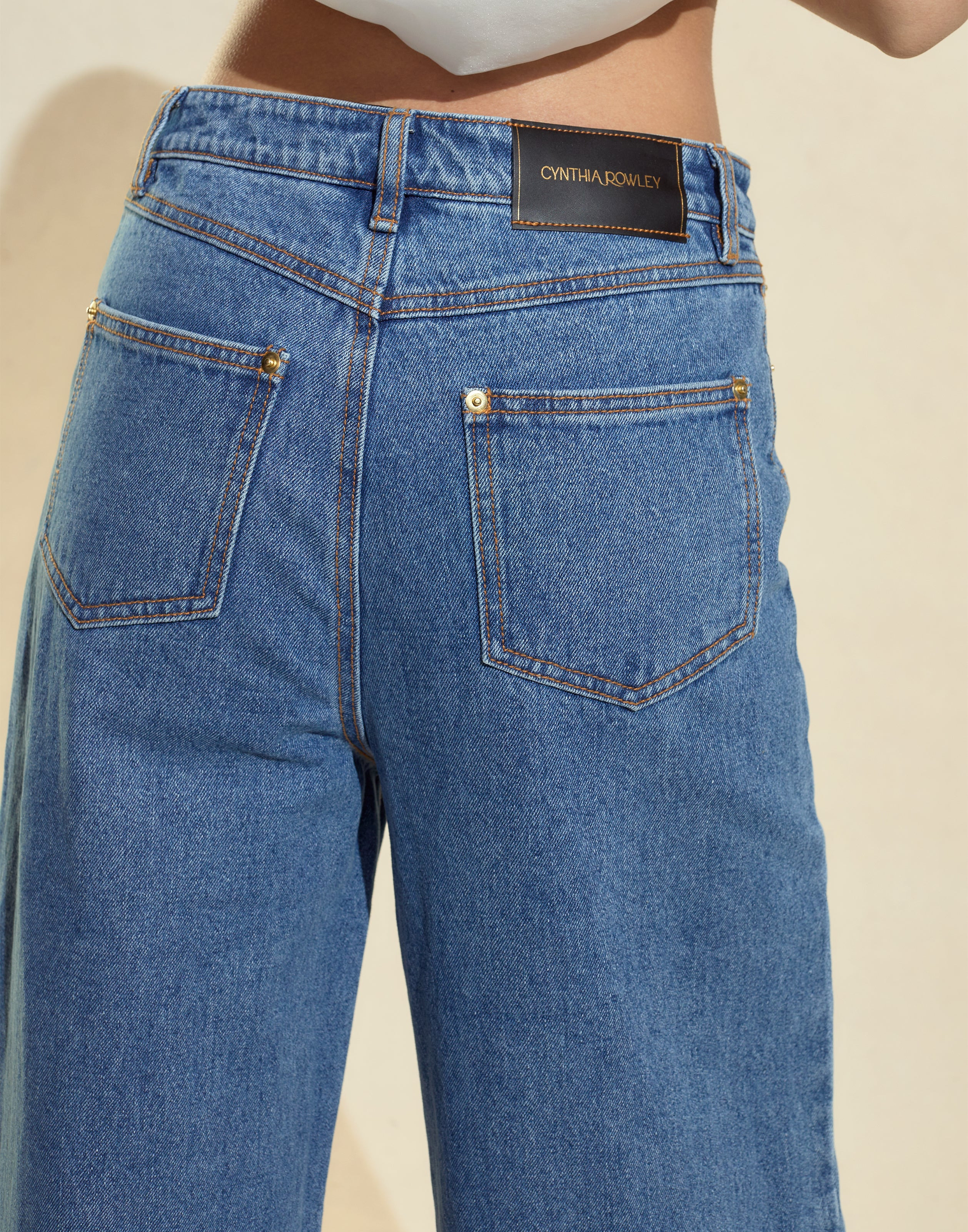 Embroidered Wide-leg Jean - 4