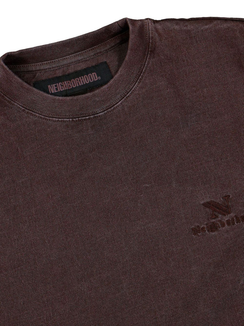 pigment-dyed crew-neck T-shirt 3