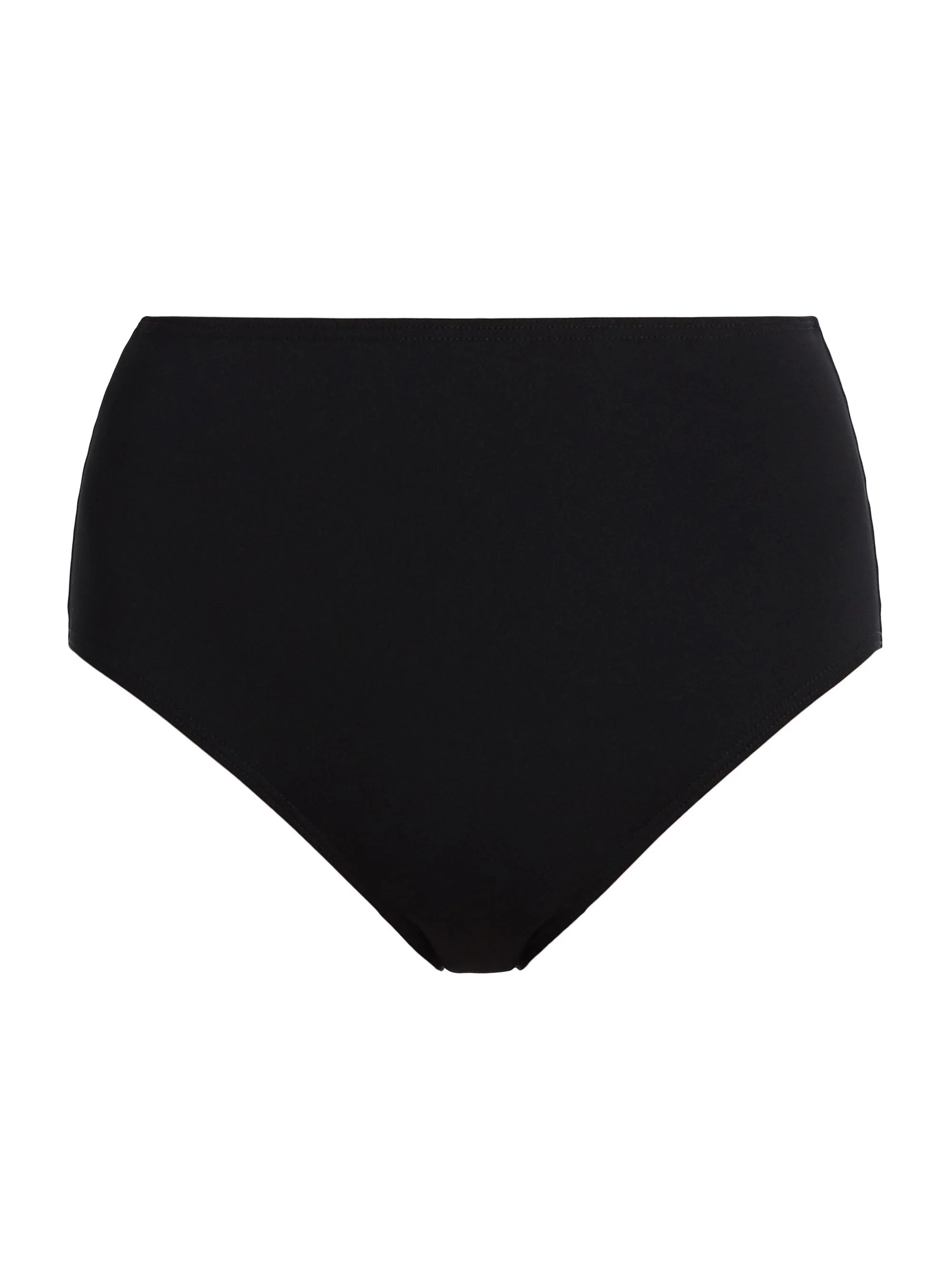 Women's High-Waisted Bikini Bottoms - Black - 1