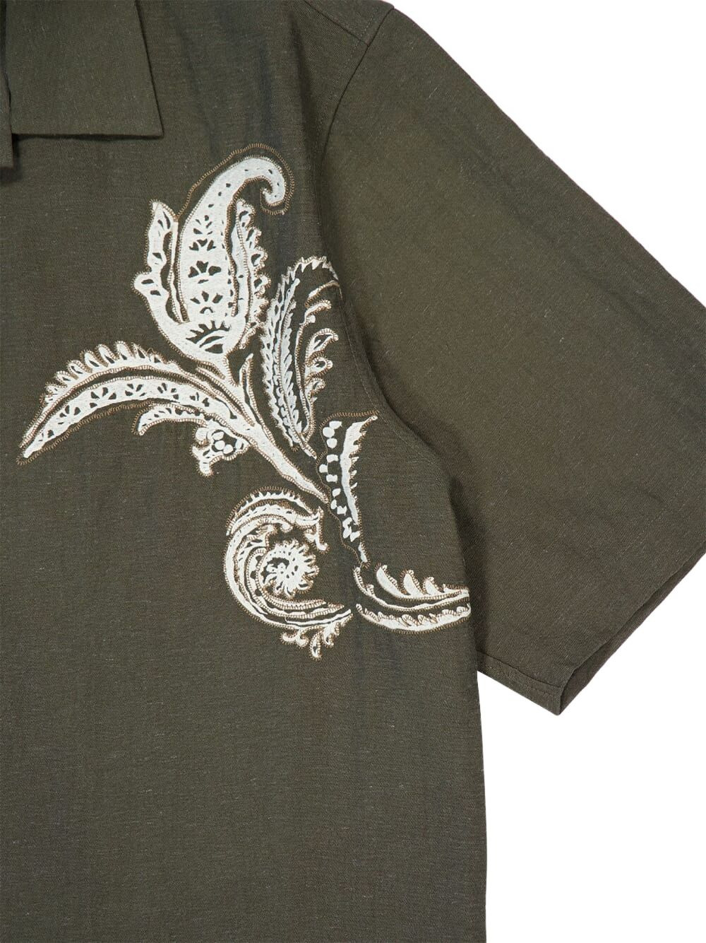 paisley-embroidered shirt - 3