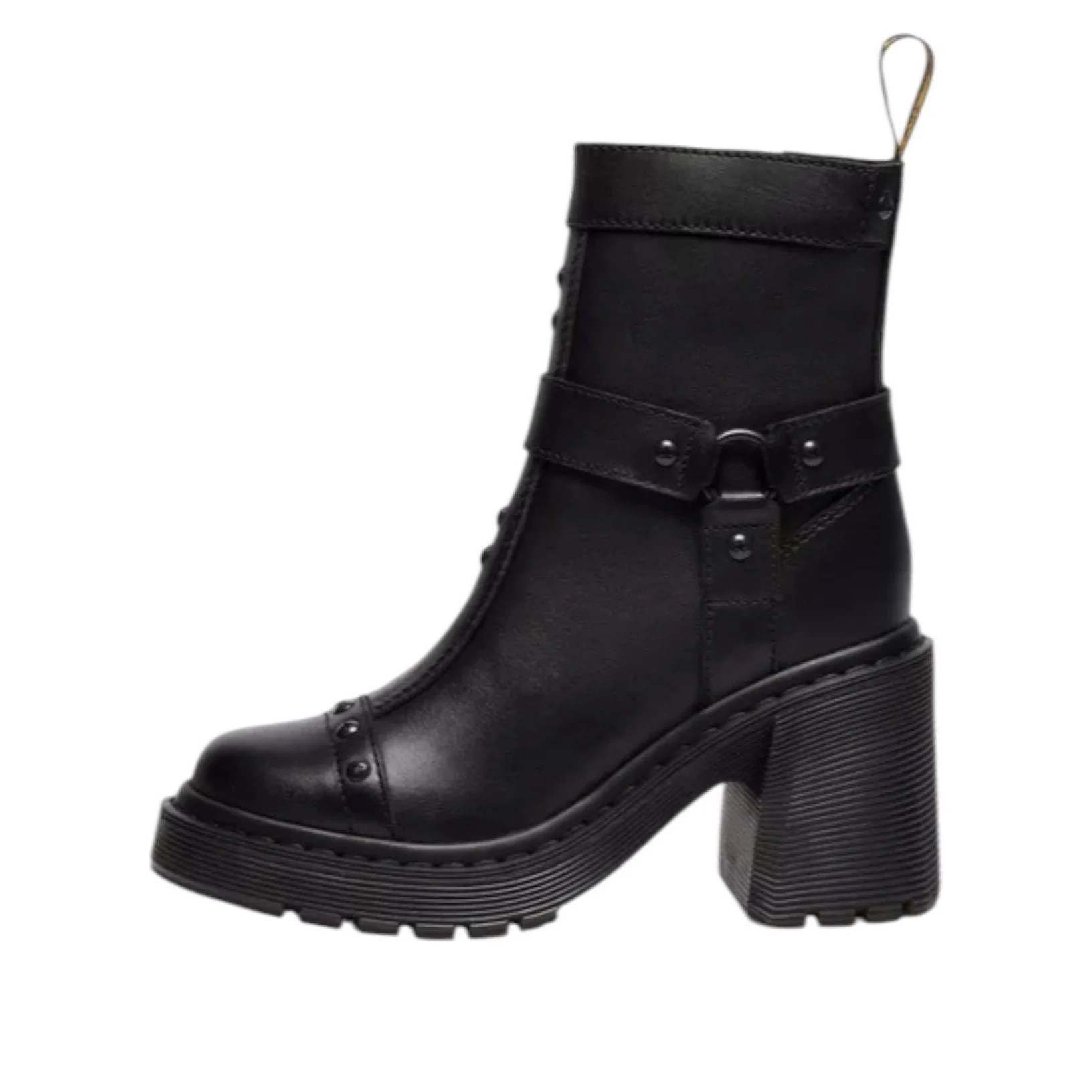 (WMNS) Dr. Martens Spence Harness Sendal Heeled Chelsea Boots 'Black' 42614001 - 1