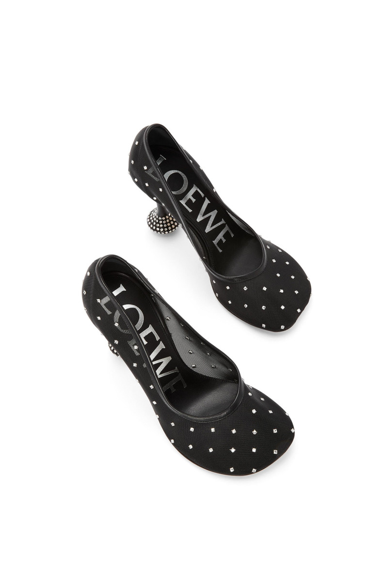 Toy pump in embellished mesh 3