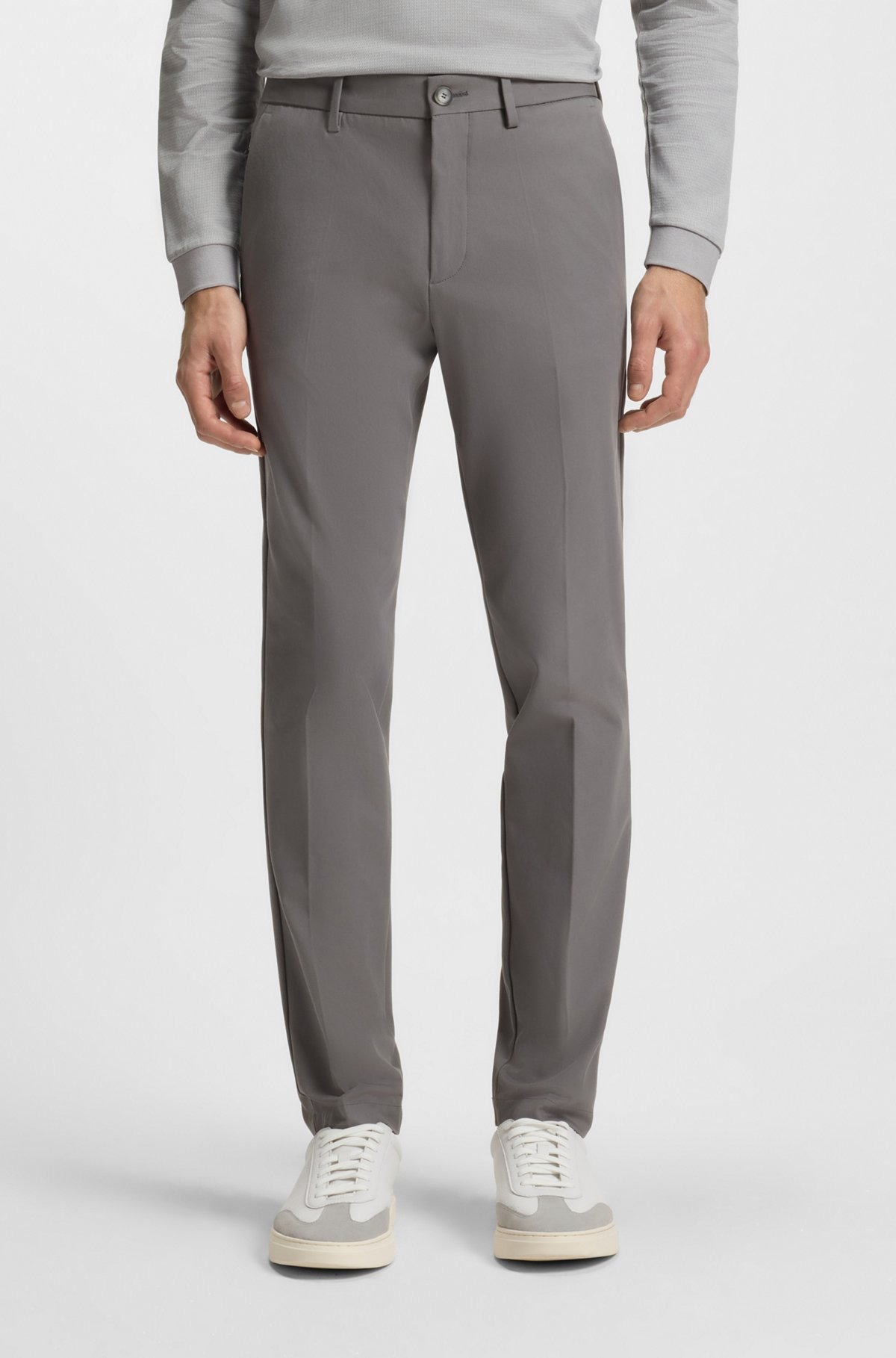 SLIM-FIT PANTS IN A STRETCH-COTTON - 2