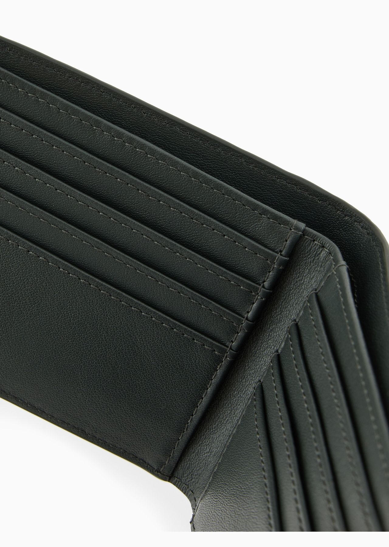 Leather bifold wallet with all-over embossed pattern - 4