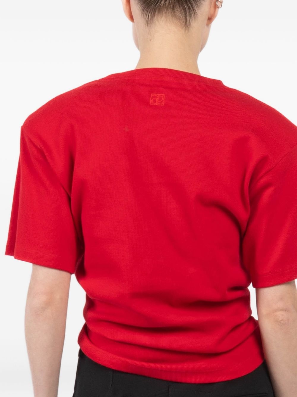 knot-detail T-shirt - 5