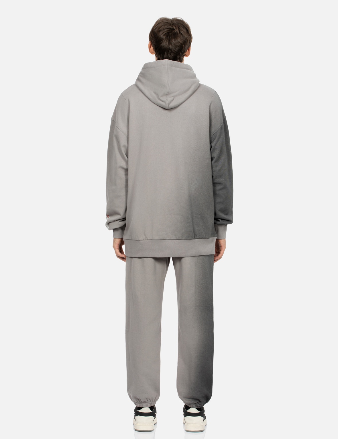 GRAFFITI SEAGULL AND SLOGAN PRINT STRAIGHT FIT SWEATPANTS - 6