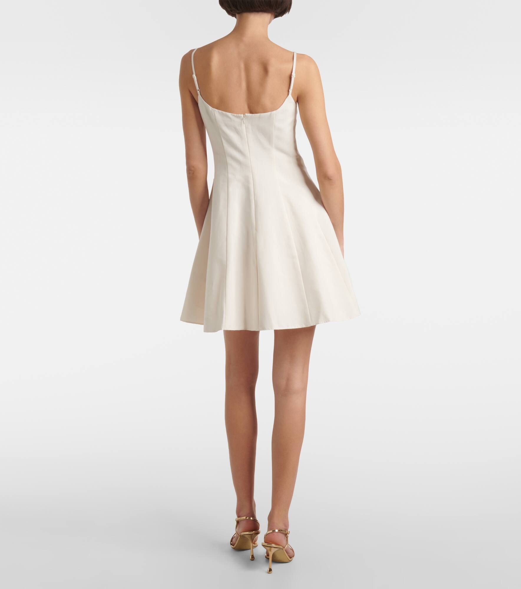 Bridal Joy cotton-blend minidress - 3