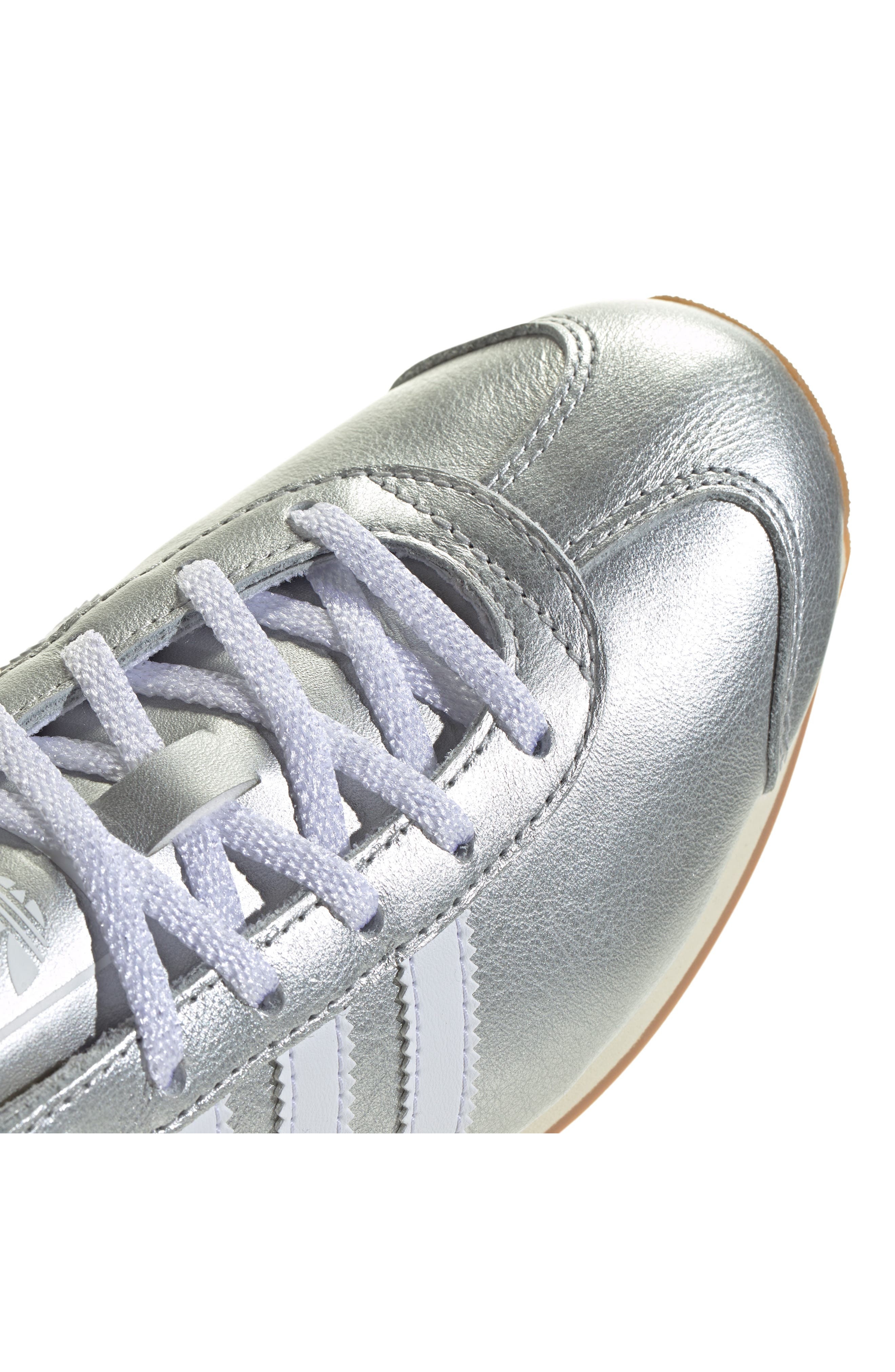 adidas Country Low Top Sneaker in Silver Met./White/Cream at Nordstrom - 8