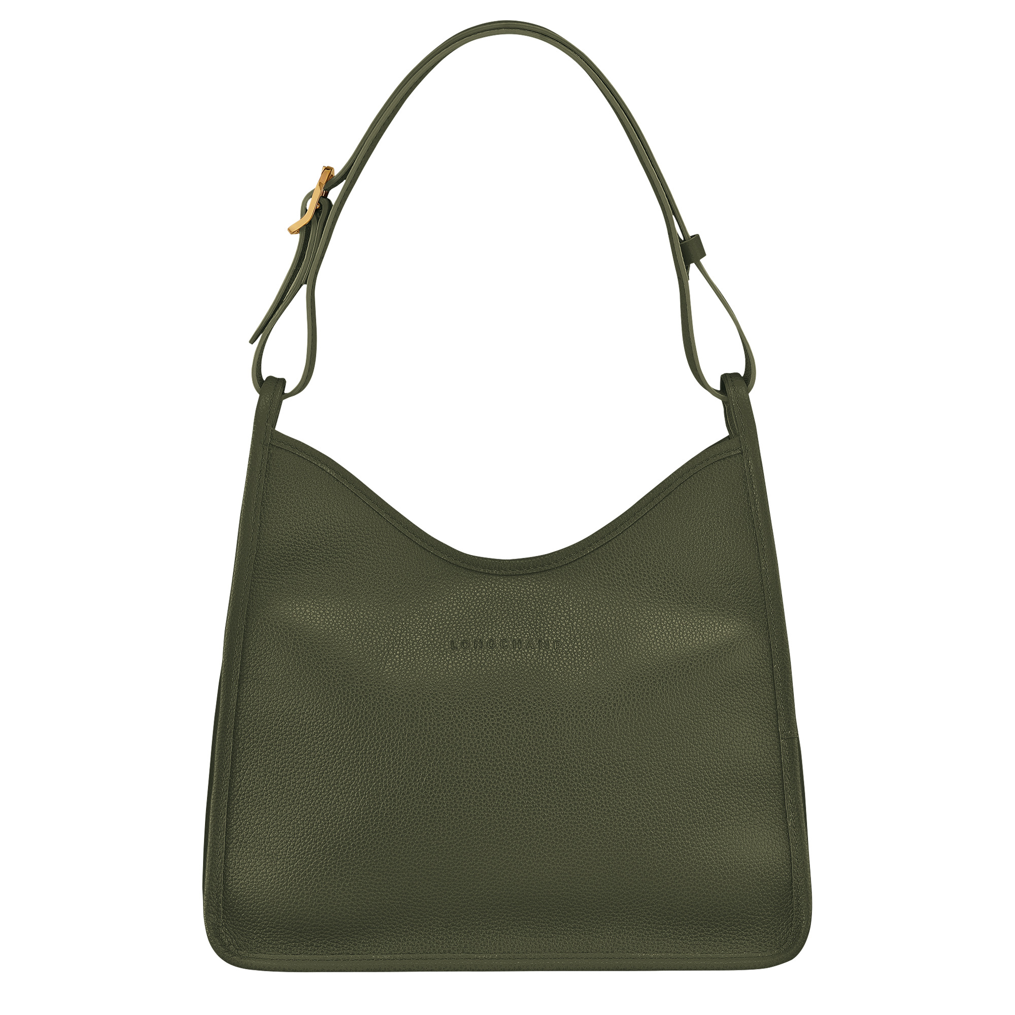 Le Foulonné M Hobo bag Khaki - Leather - 1