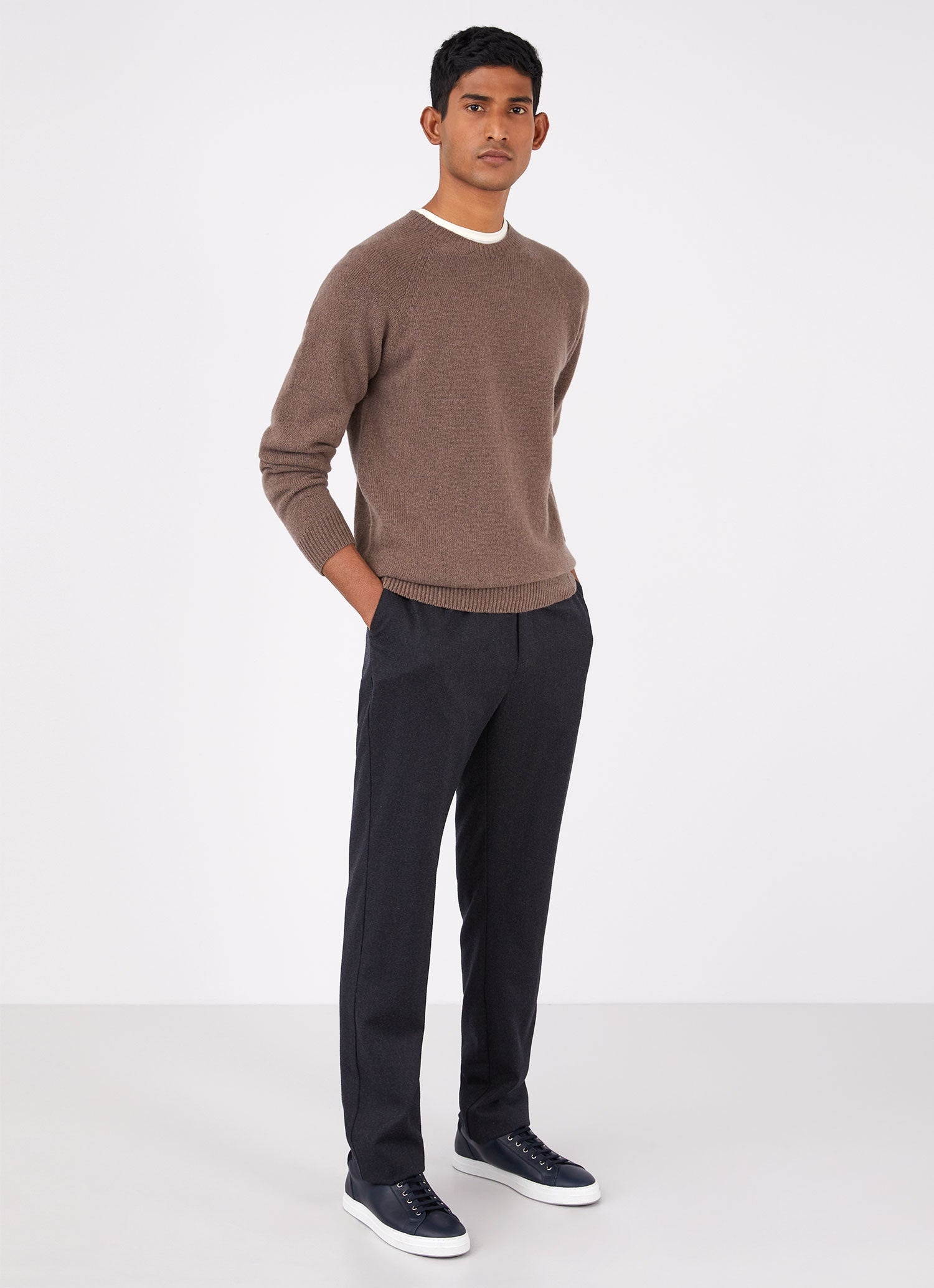Wool Flannel Drawstring Trouser - 3