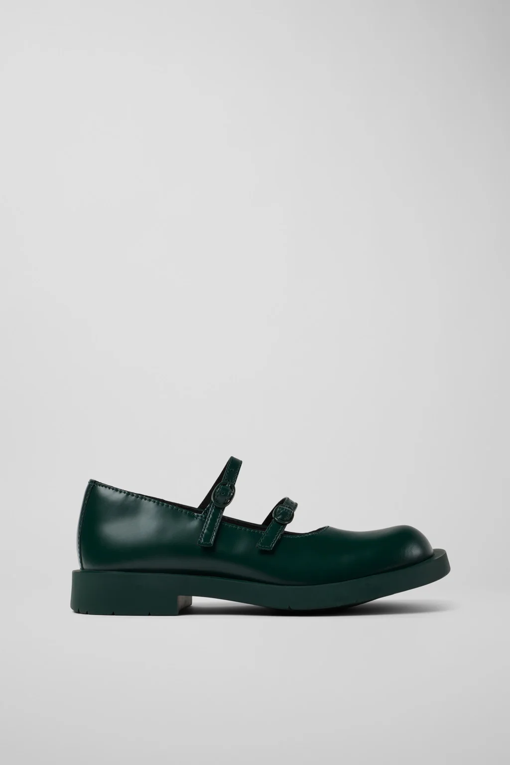 Green Leather Mary Janes - 1