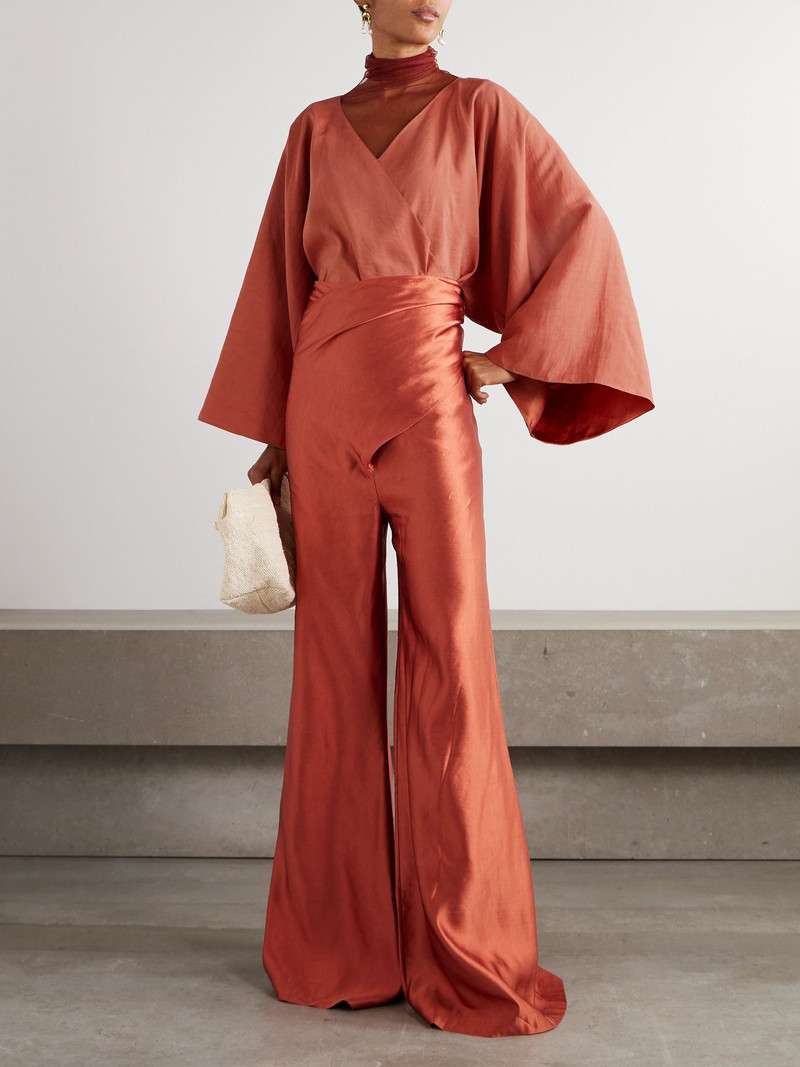 cortana Glow voile wrap jacket Brick outlook