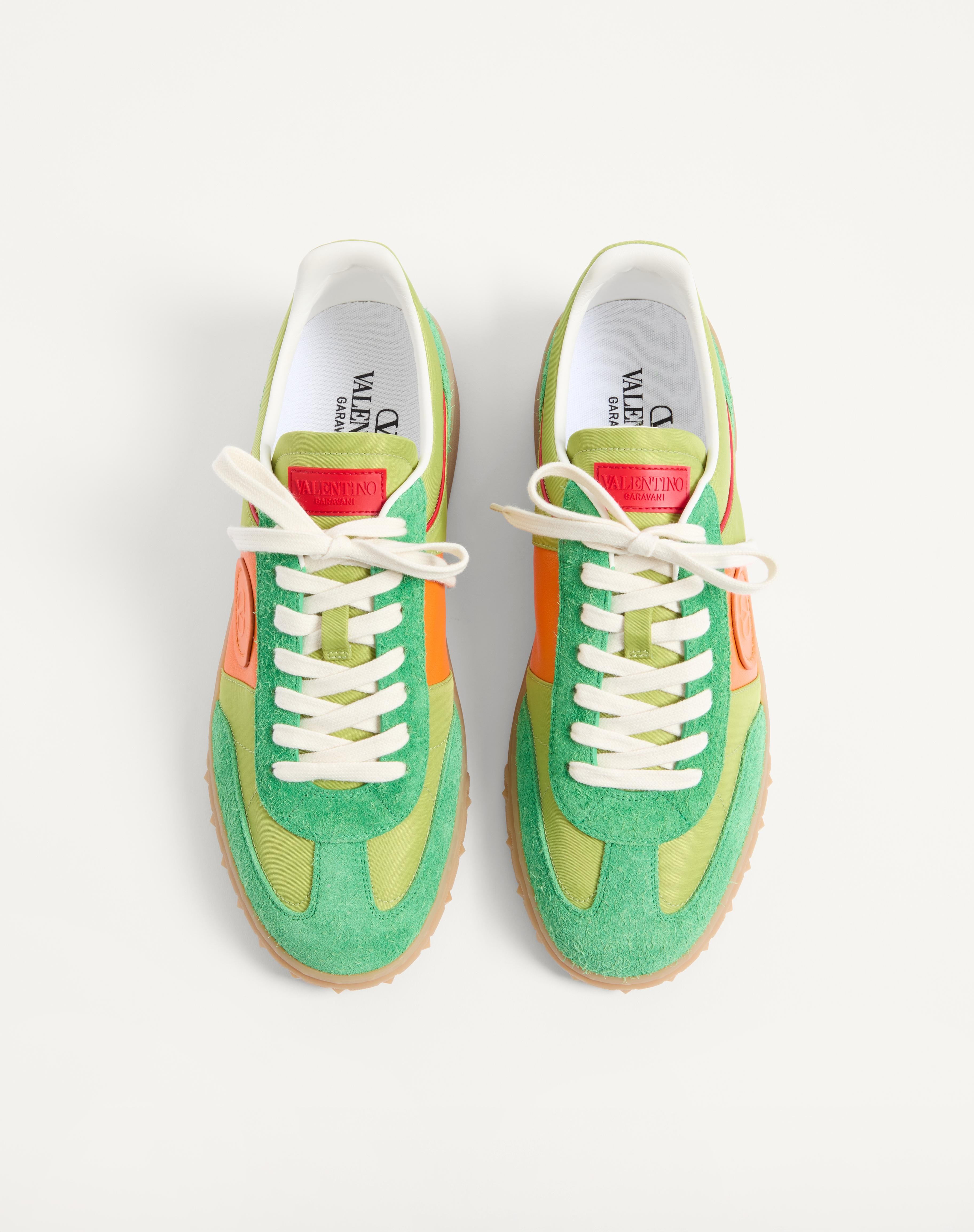 UPVILLAGE LOW TOP SNEAKER IN CRUST LEATHER AND NYLON - 5