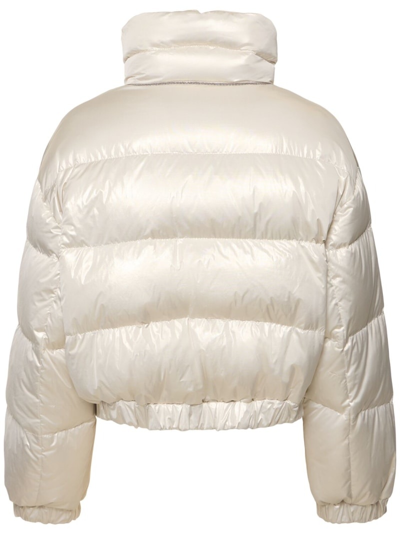 Cropped tech down jacket - 6