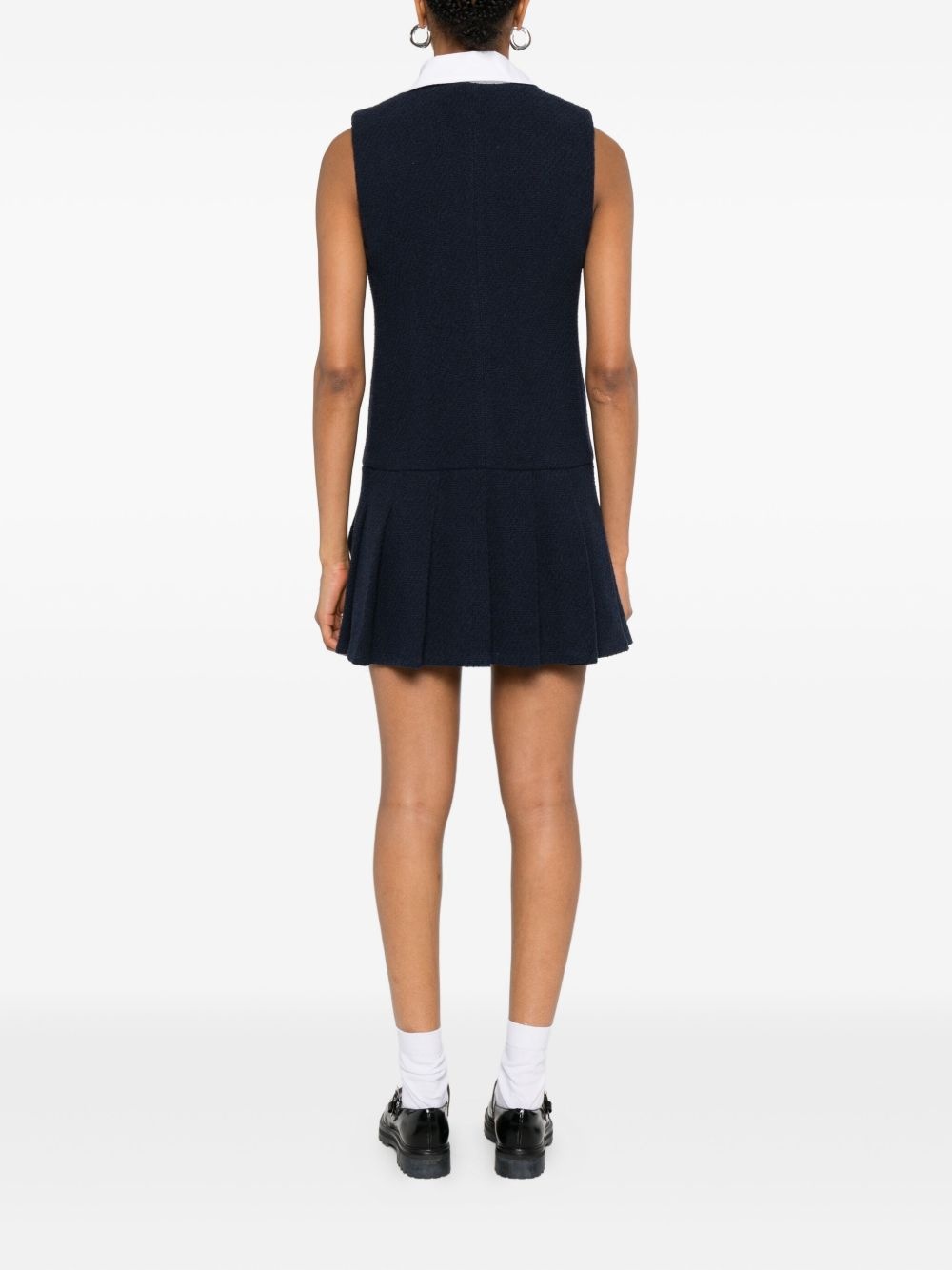 pleated-collar dress - 4