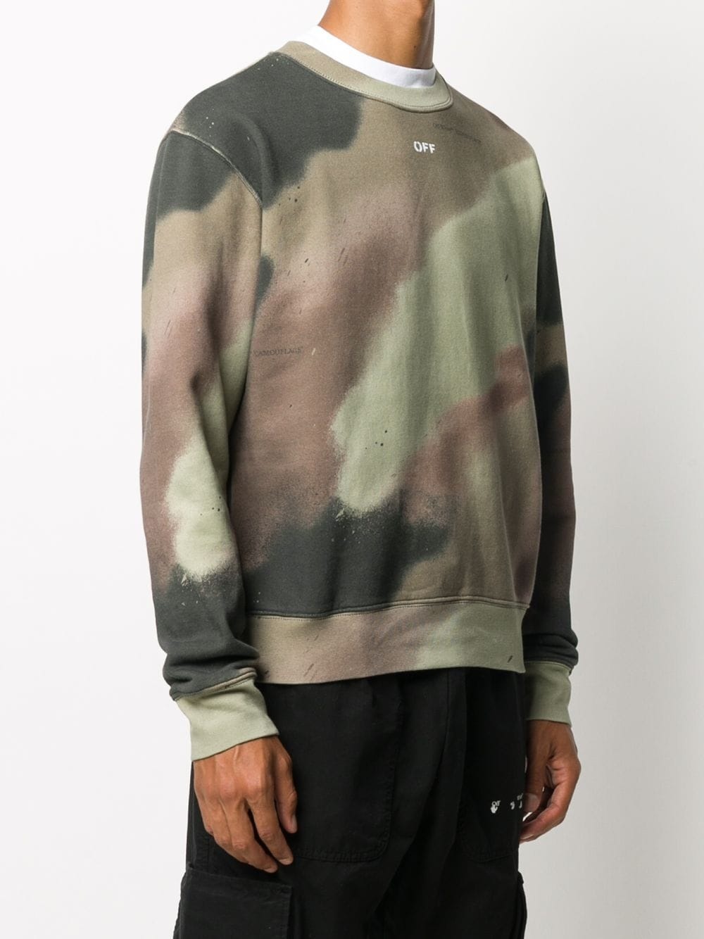 Arrows logo camouflage print sweatshirt - 3