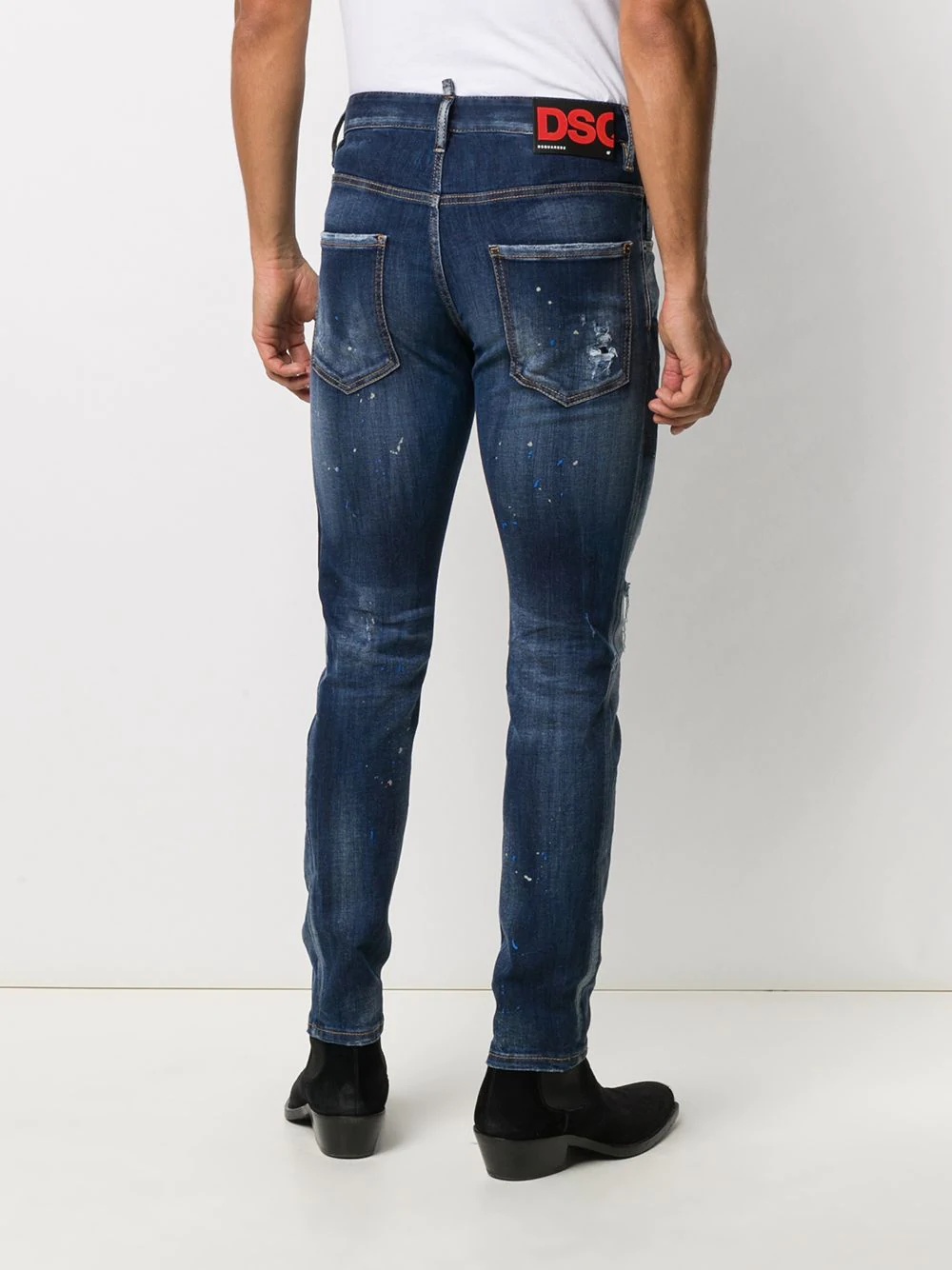 distressed skinny jeans - 4