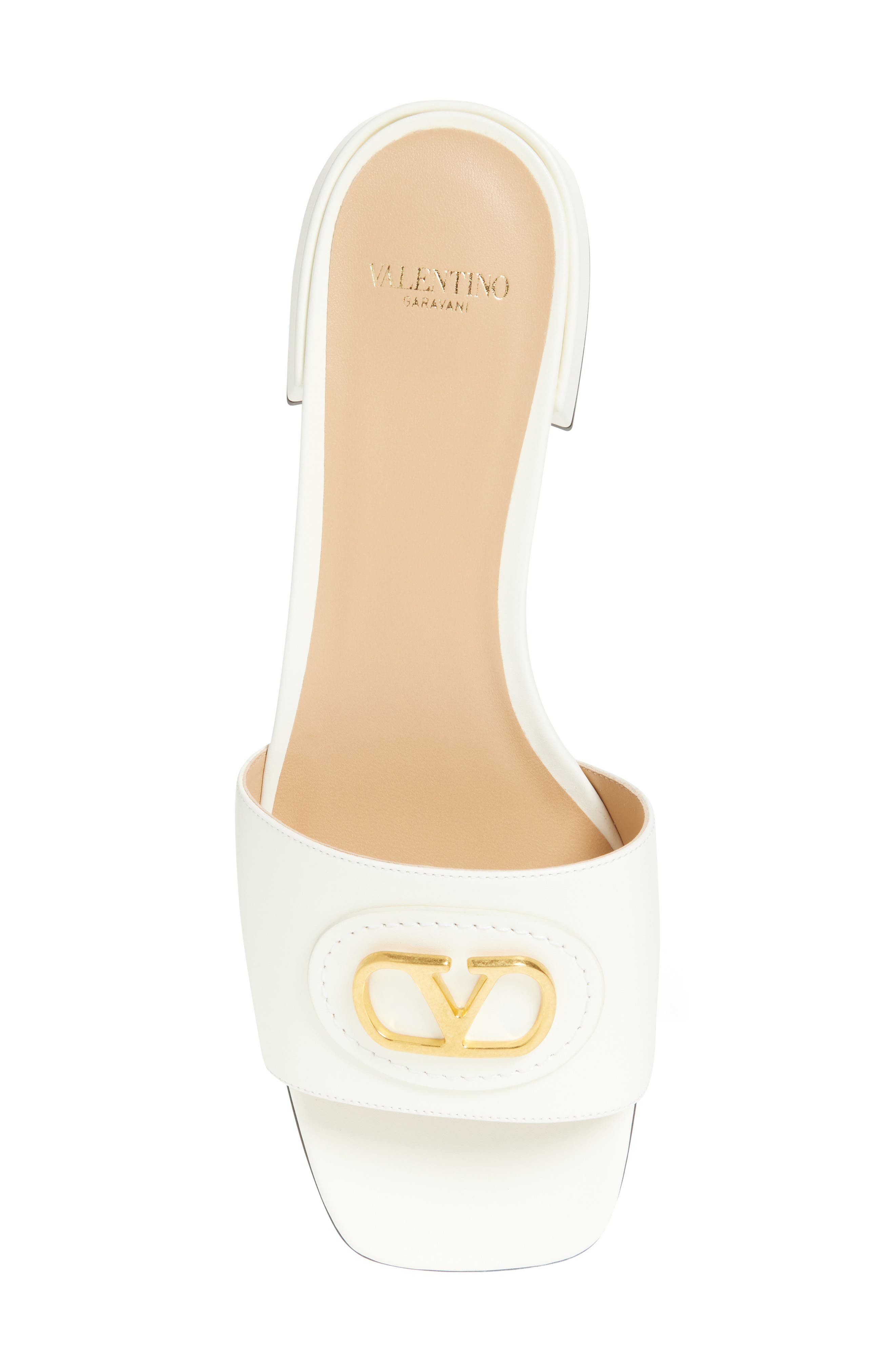 Valentino Garavani VLOGO Signature Slide Sandal in Ivory at Nordstrom - 5